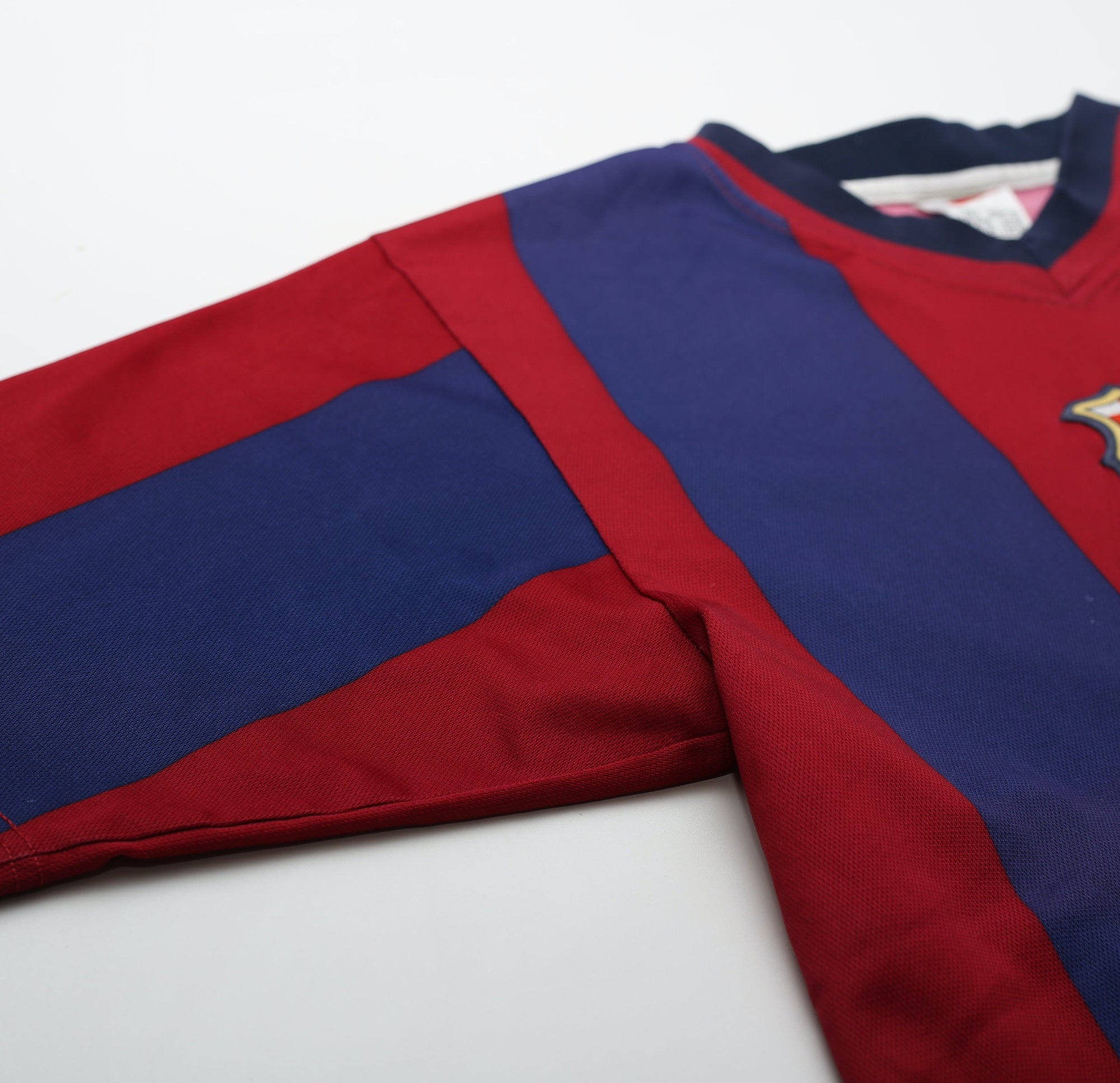 1998/99 RIVALDO #11 Barcelona Vintage Nike Basic Home Football Shirt Jersey (S)