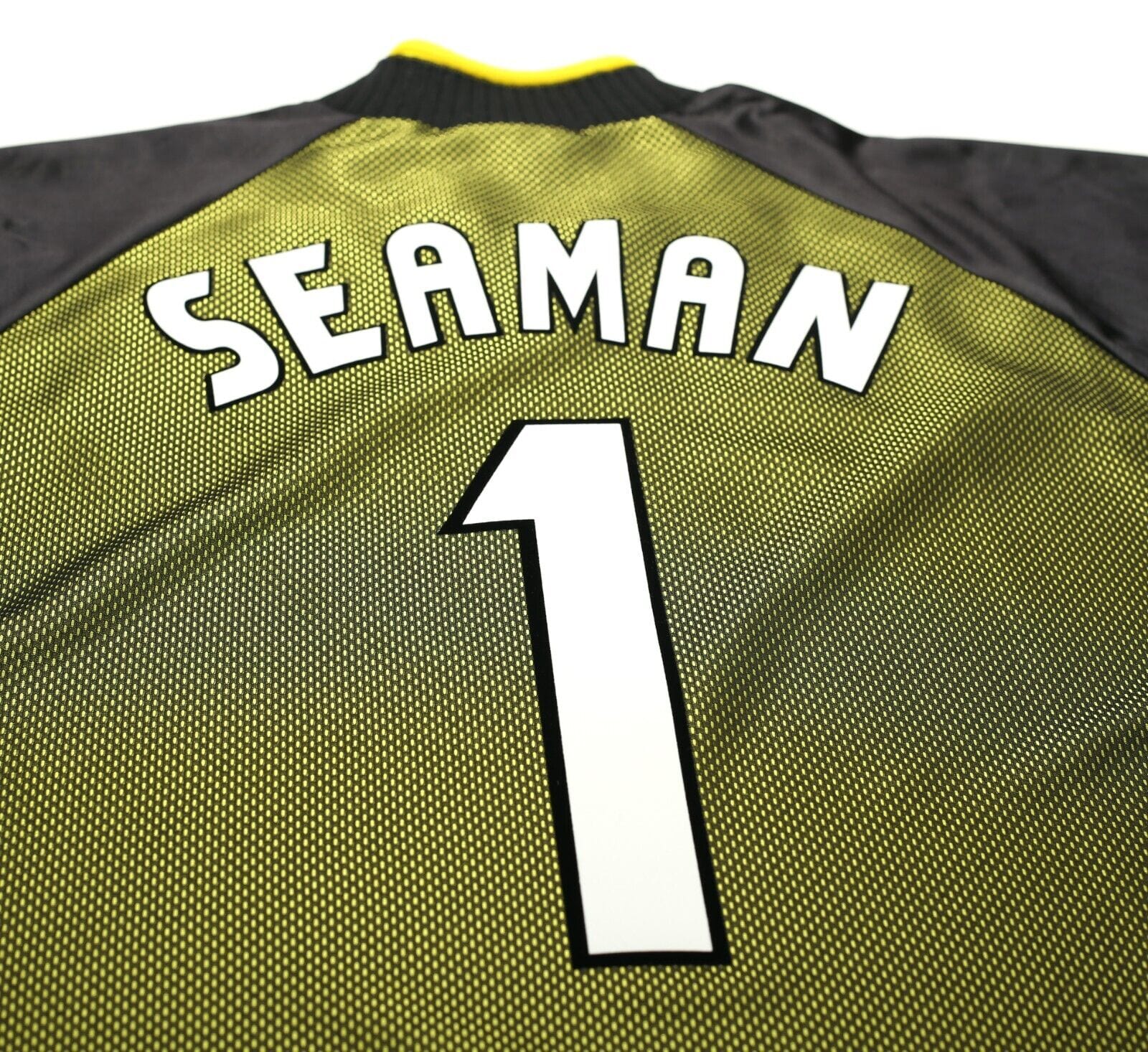 1998/99 SEAMAN #1 England Vintage Umbro GK Football Shirt (Y/S) World Cup 98