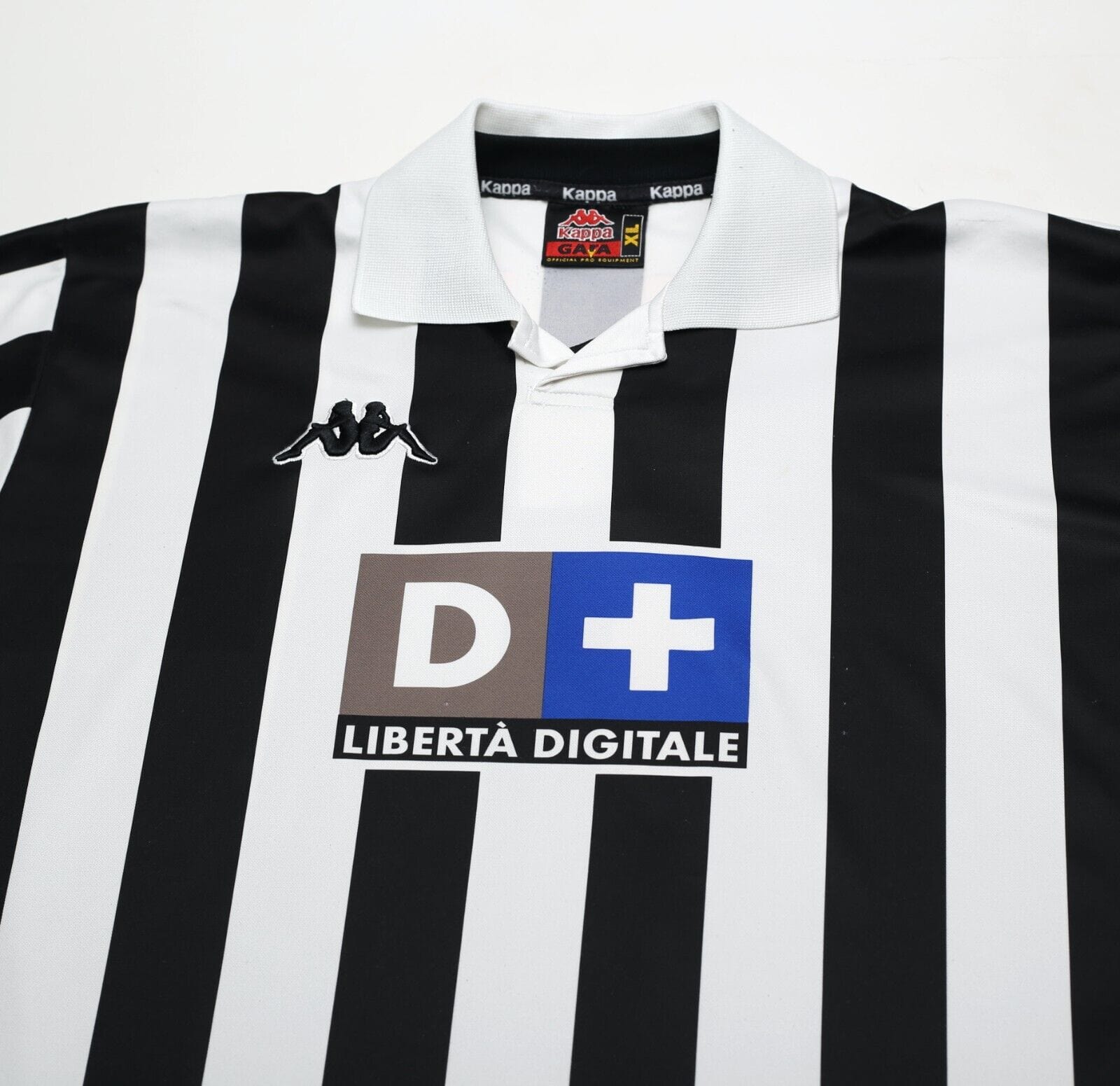 1998/99 ZIDANE #21 Juventus Vintage Kappa Home Football Shirt Jersey (XL)