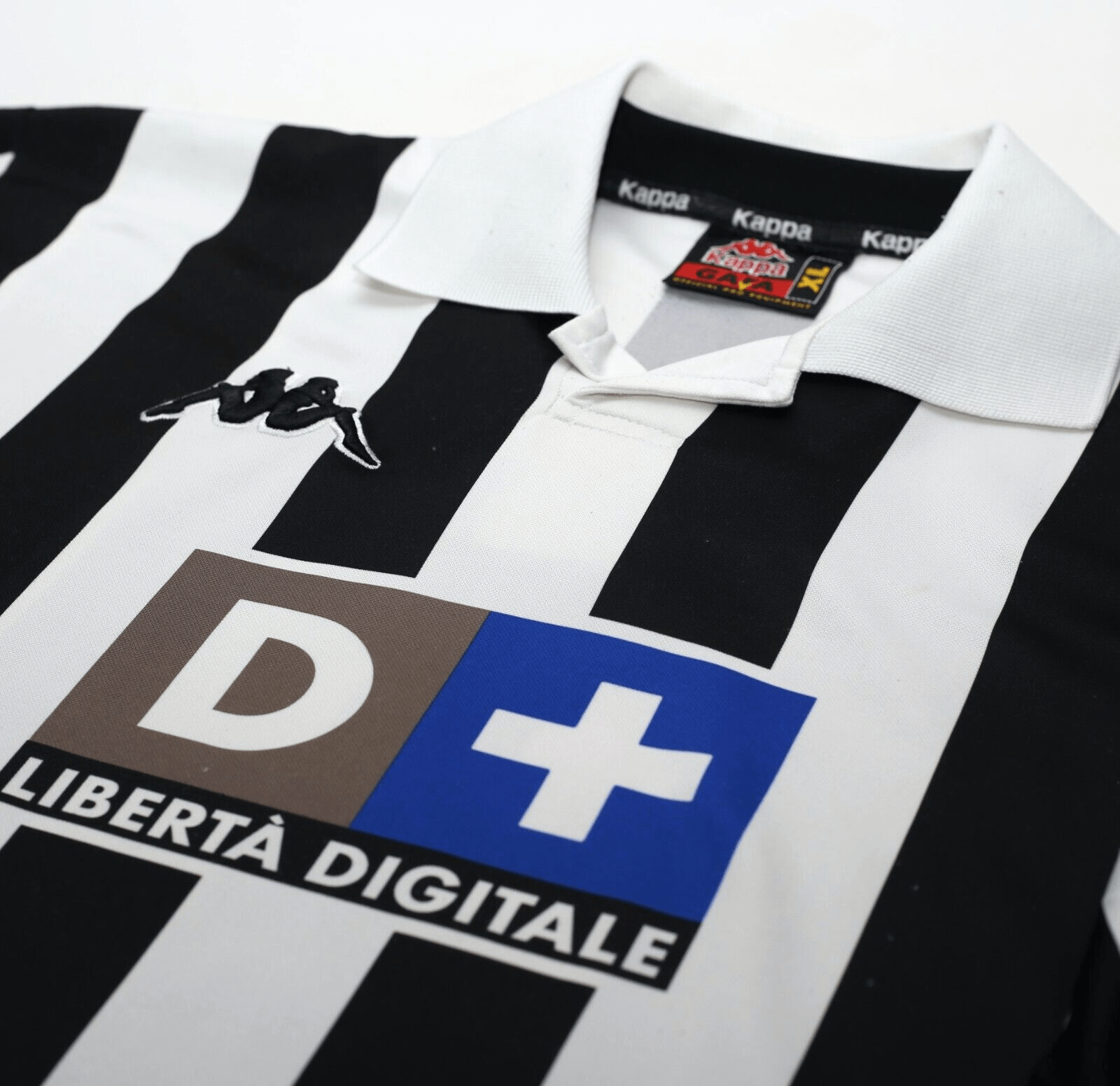 1998/99 ZIDANE #21 Juventus Vintage Kappa Home Football Shirt Jersey (XL)