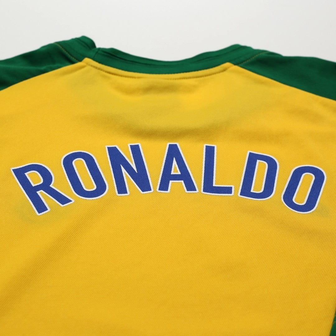 1998 Ronaldo R9 Brazil Vintage Nike Football Training Shirt (L)
