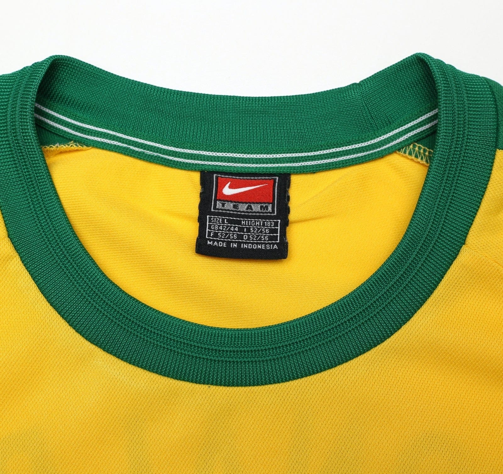 1998 RONALDO R9 Brazil Vintage Nike WC 98 Football Training Shirt (L)