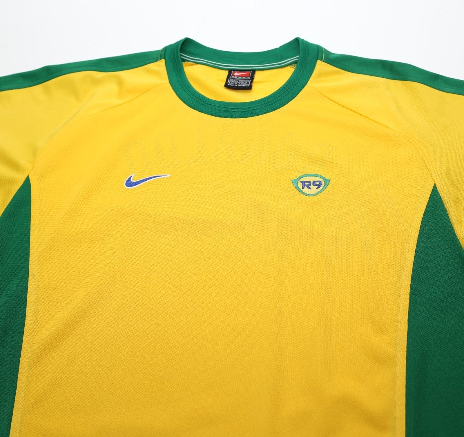 1998 RONALDO R9 Brazil Vintage Nike WC 98 Football Training Shirt (L)