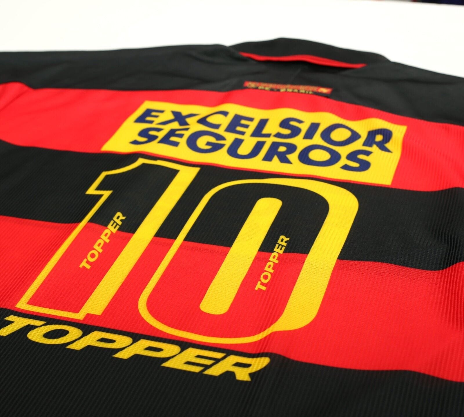 1998 SPORT RECIFE #10 Vintage Topper Home Football Shirt Jersey (XL)