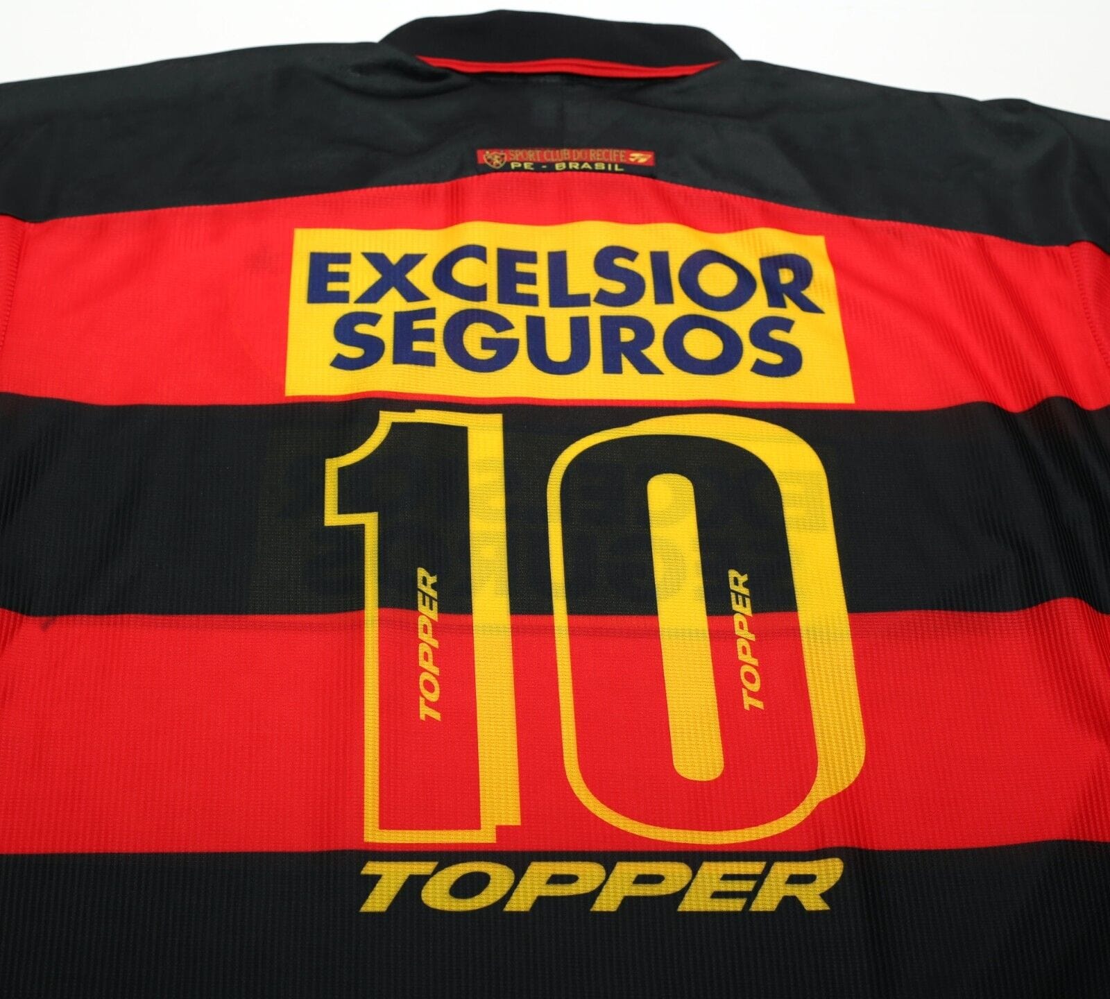 1998 SPORT RECIFE #10 Vintage Topper Home Football Shirt Jersey (XL)
