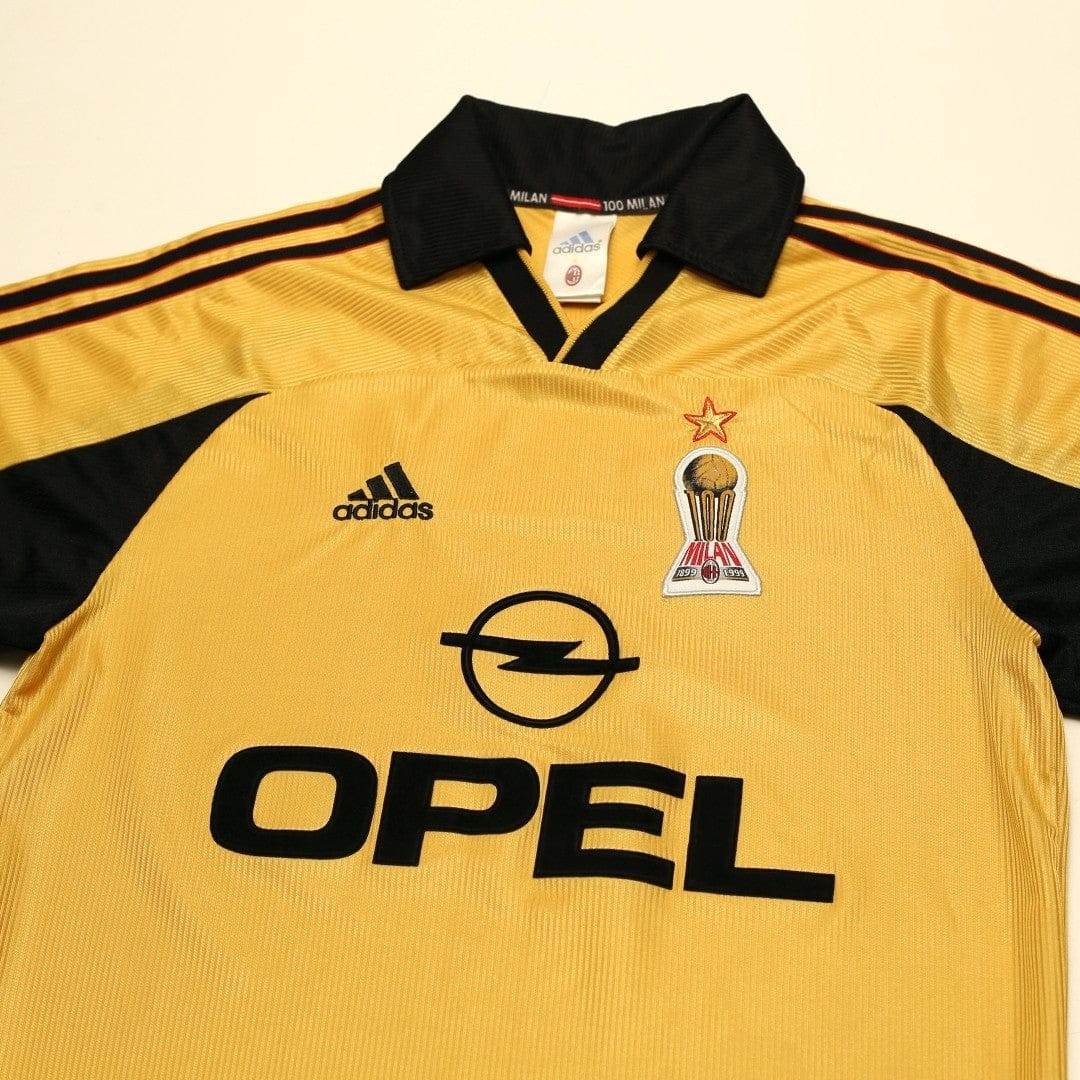 1999/00 AC Milan Vintage adidas 4th Centenary Football Shirt (S)