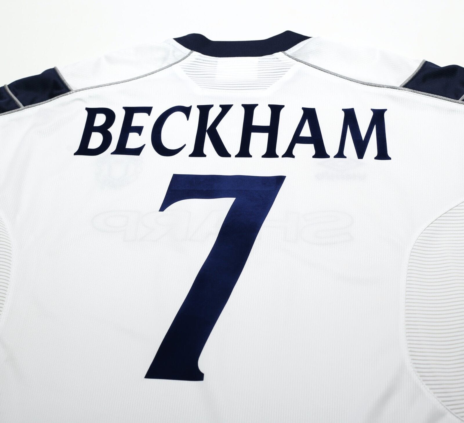 1999/00 BECKHAM #7 Manchester United Vintage Umbro Third UCL Football Shirt (L)
