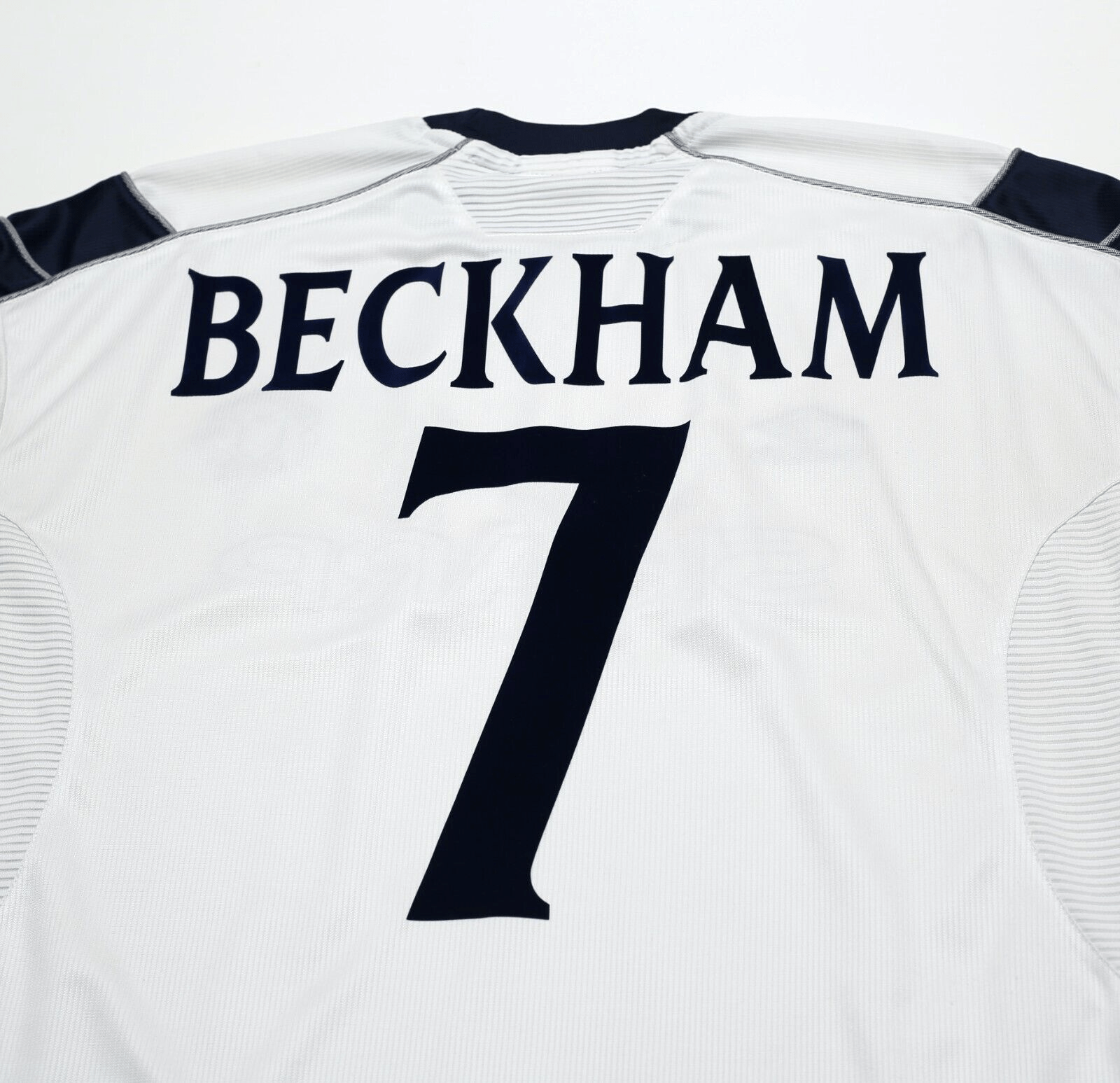 1999/00 BECKHAM #7 Manchester United Vintage Umbro UCL Football Shirt (L)