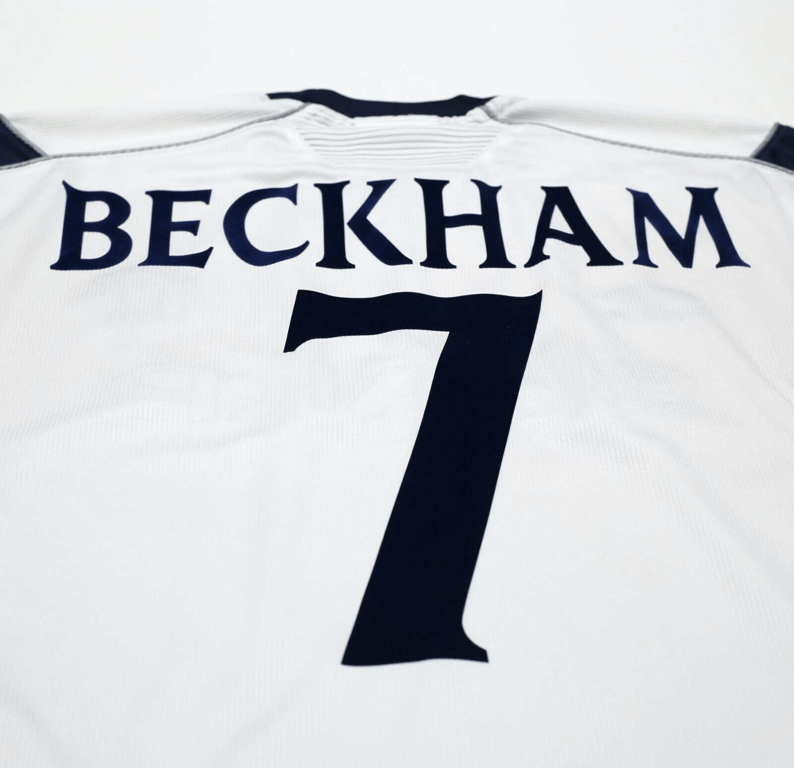 1999/00 BECKHAM #7 Manchester United Vintage Umbro UCL Football Shirt (L)