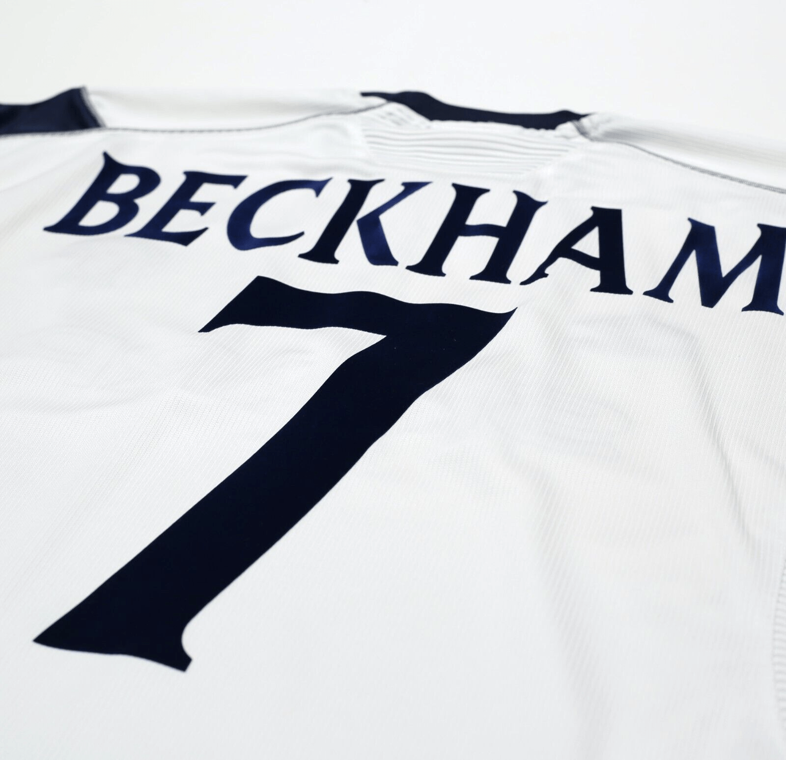 1999/00 BECKHAM #7 Manchester United Vintage Umbro UCL Football Shirt (L)