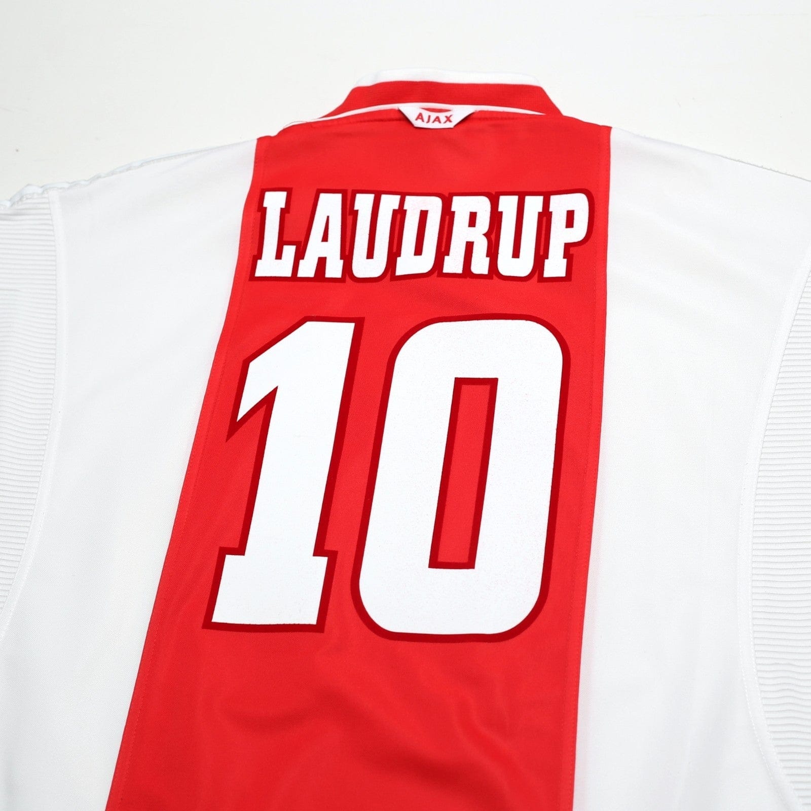 1999/00 Brian Laudrup #10 Ajax Vintage Umbro Home Football Shirt (XL)