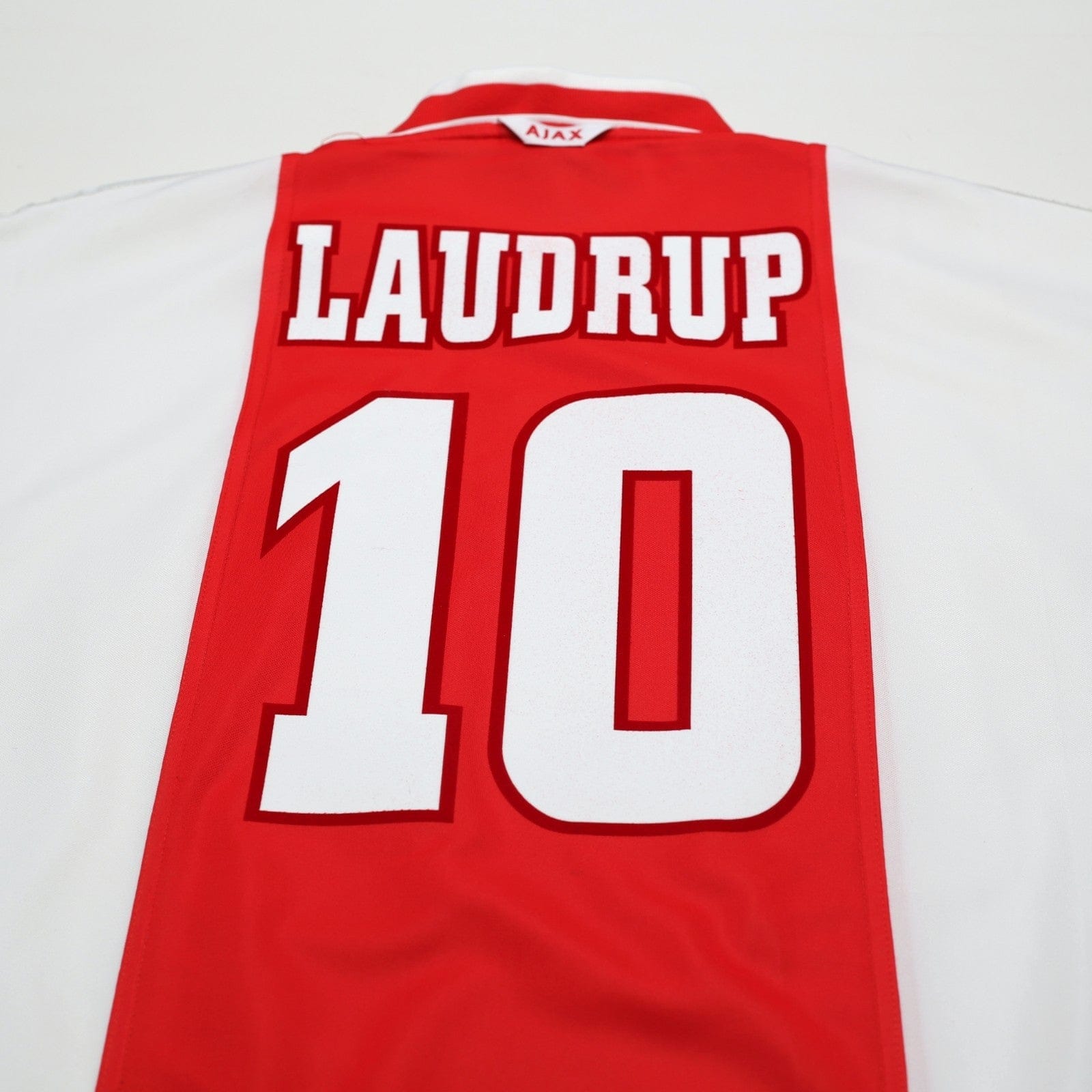 1999/00 Brian Laudrup #10 Ajax Vintage Umbro Home Football Shirt (XL)