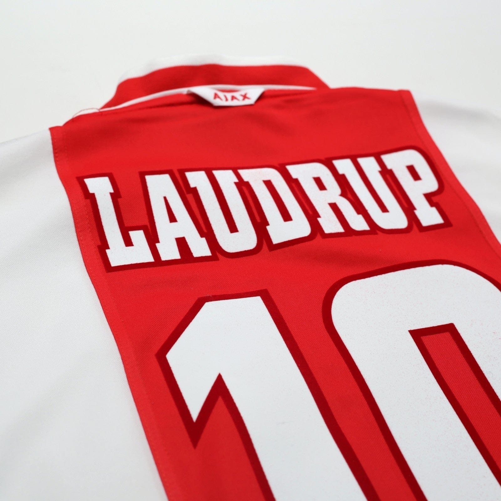 1999/00 Brian Laudrup #10 Ajax Vintage Umbro Home Football Shirt (XL)