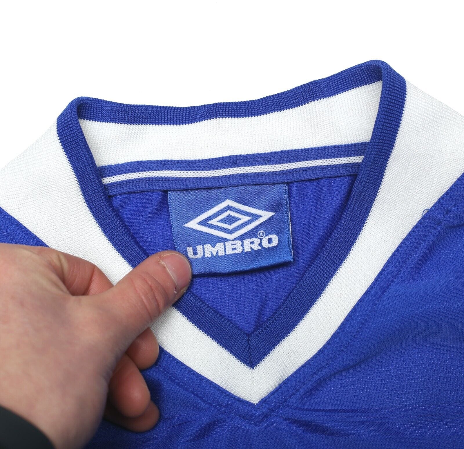 1999/00 CAMPBELL #9 Everton Vintage Umbro Football Shirt Jersey (XL)