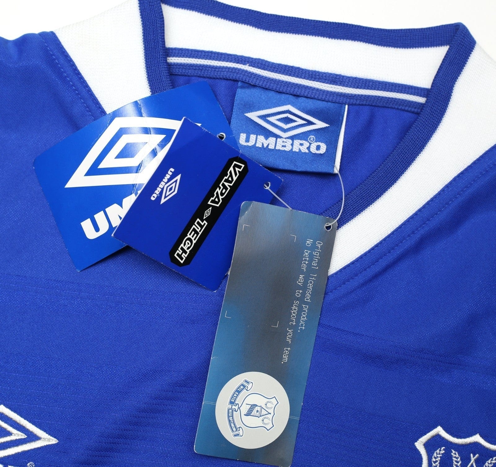 1999/00 CAMPBELL #9 Everton Vintage Umbro Home Football Shirt (XL) BNWT