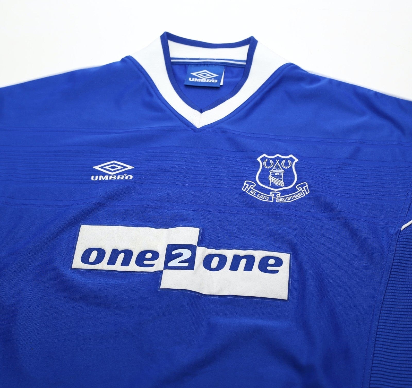 1999/00 CAMPBELL #9 Everton Vintage Umbro Home Football Shirt (XXL)