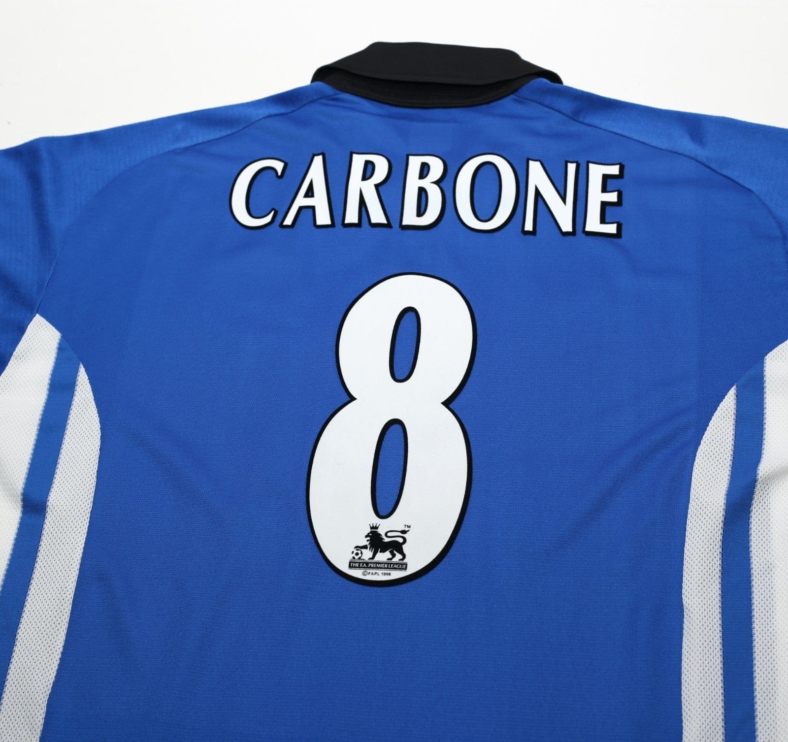 1999/00 CARBONE #8 Sheffield Wednesday Vintage PUMA Home Football Shirt (L)