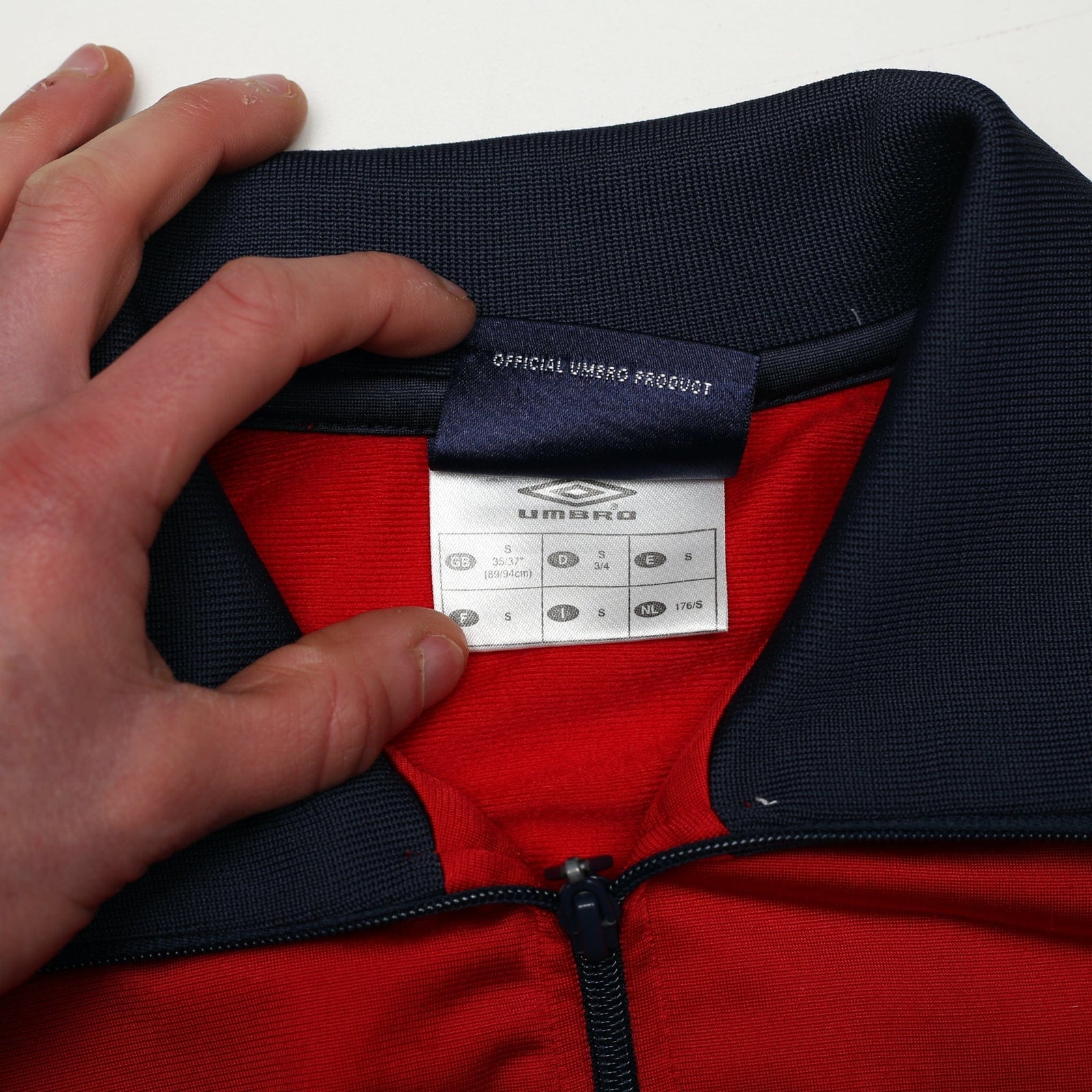 1999/00 England Retro Umbro Football Track Top Jacket (S) 80's Style