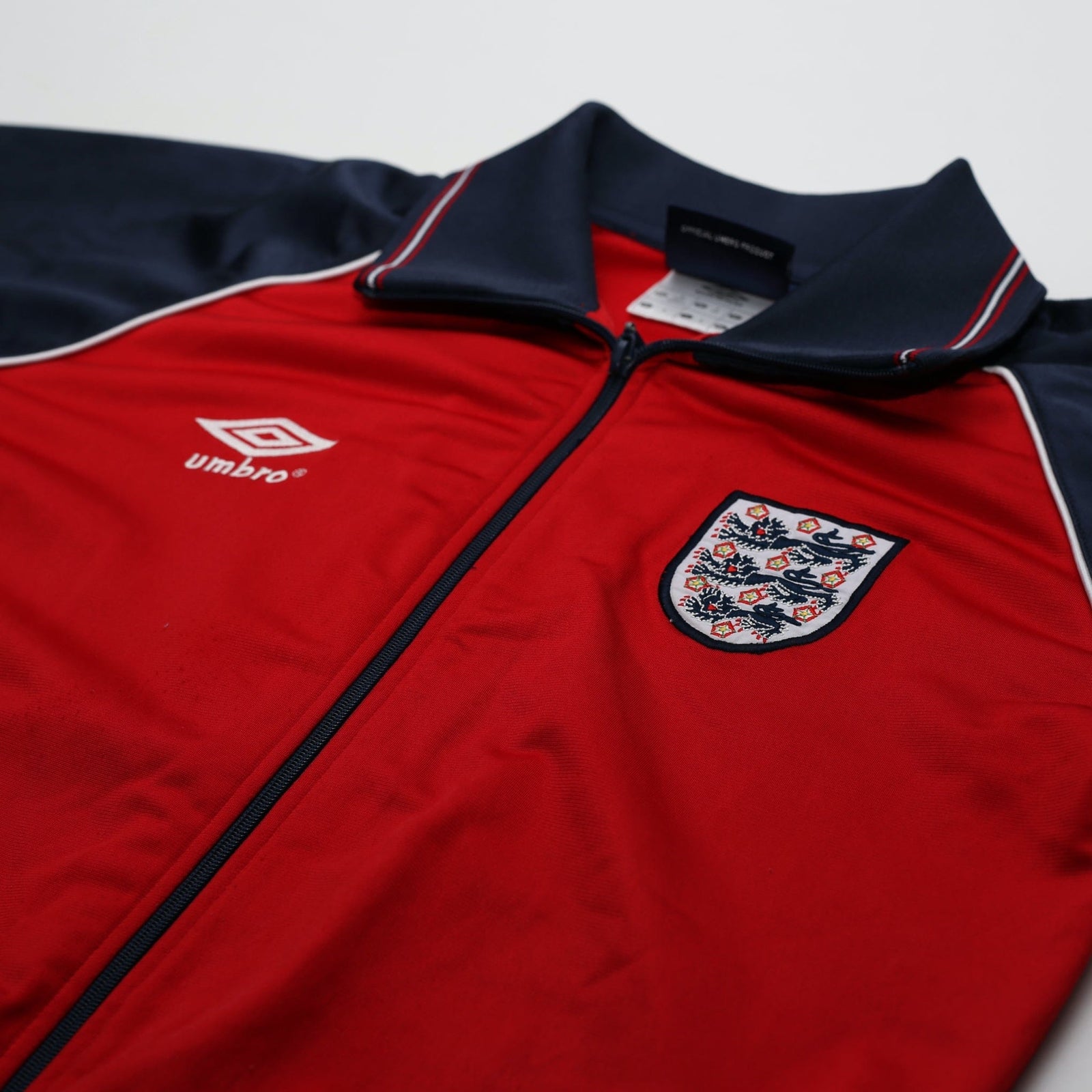 1999/00 England Retro Umbro Football Track Top Jacket (S) 80's Style