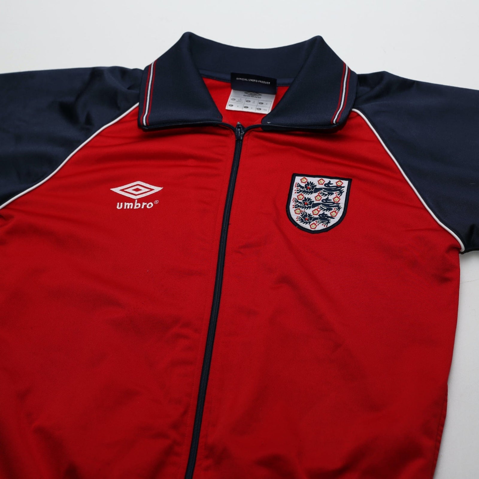 1999/00 England Retro Umbro Football Track Top Jacket (S) 80's Style