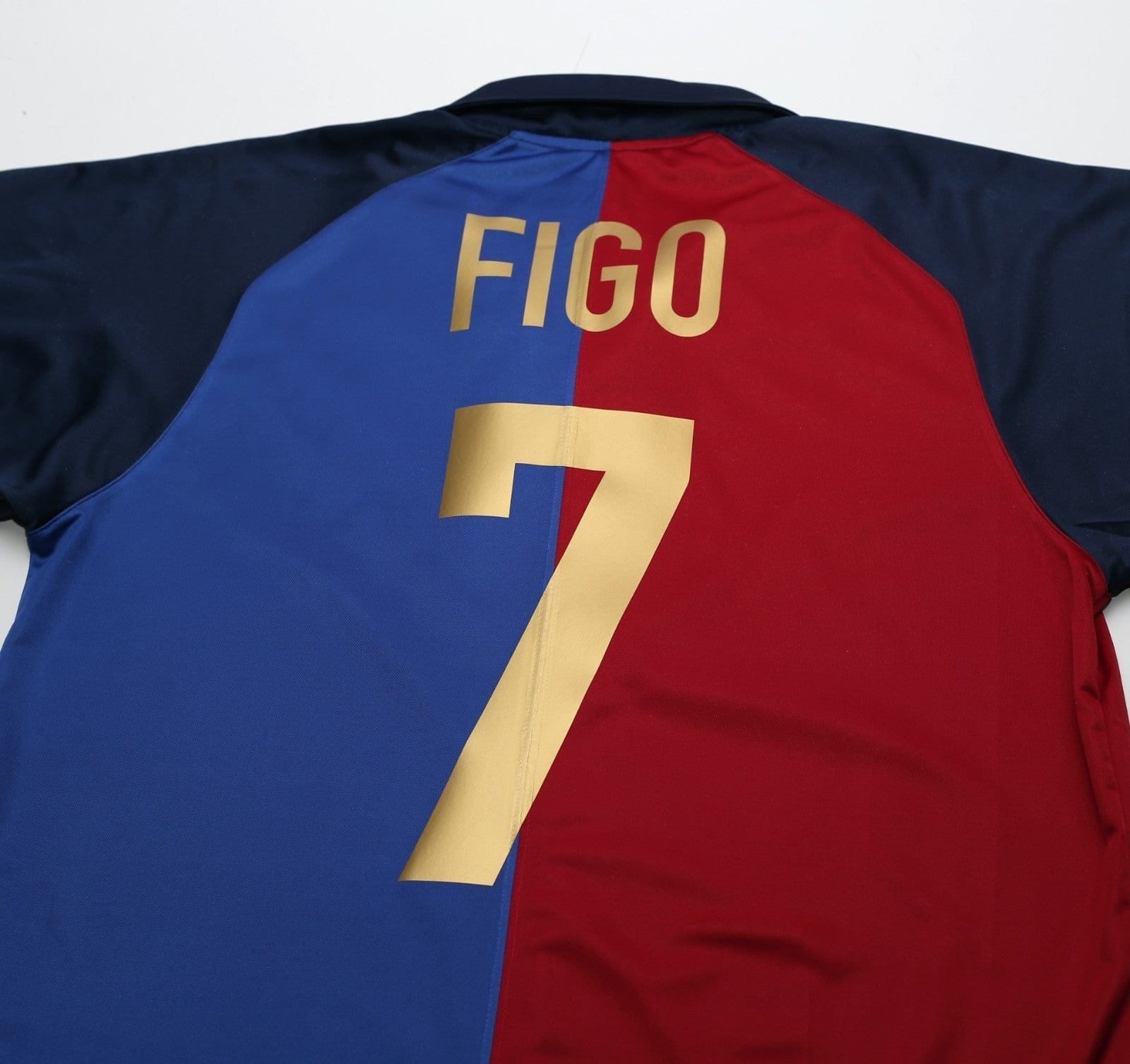 1999/00 FIGO #7 Barcelona Vintage Nike Centenary Home Football Shirt (S)