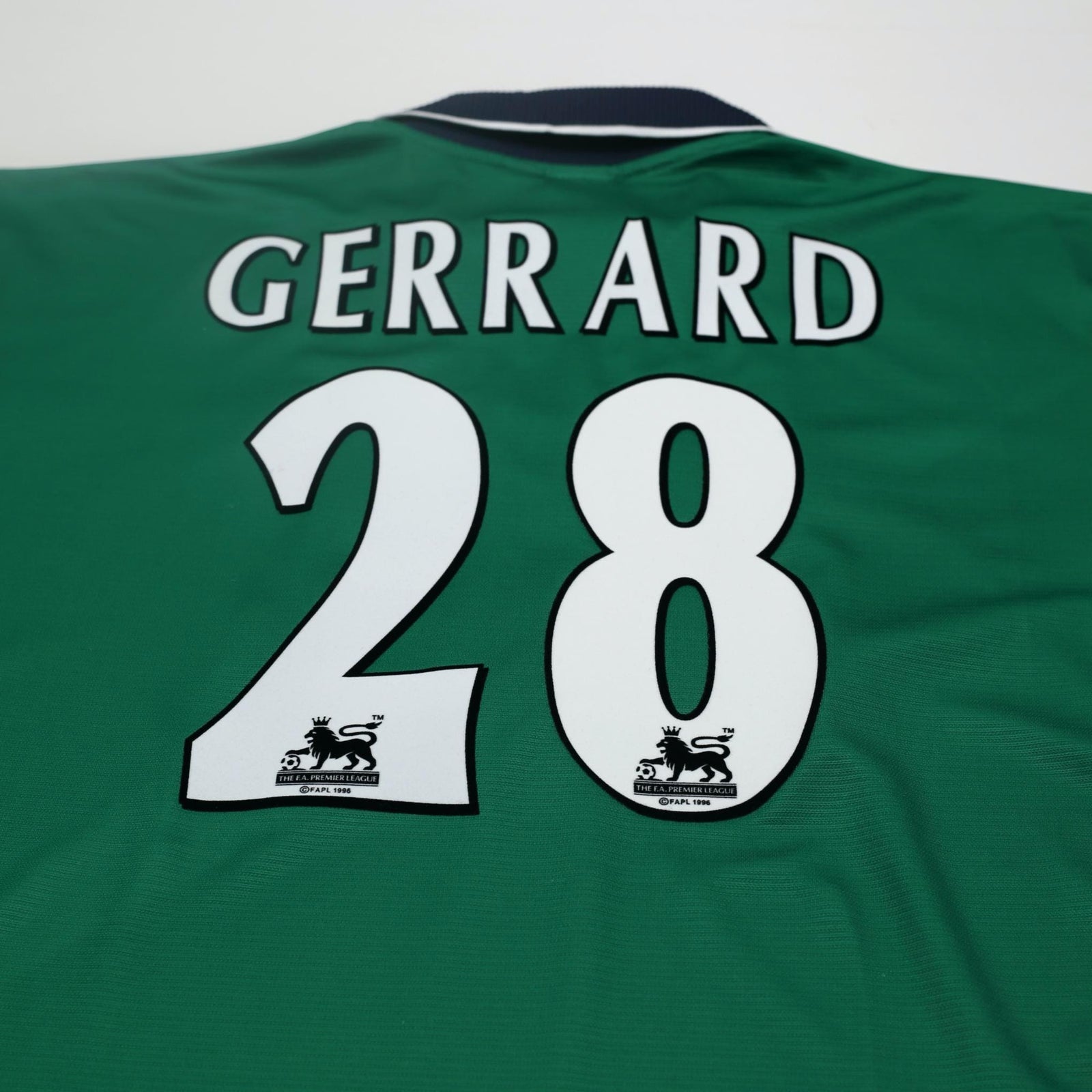 1999/00 Gerrard #28 Liverpool Vintage Reebok Away Football Shirt (38/40) M