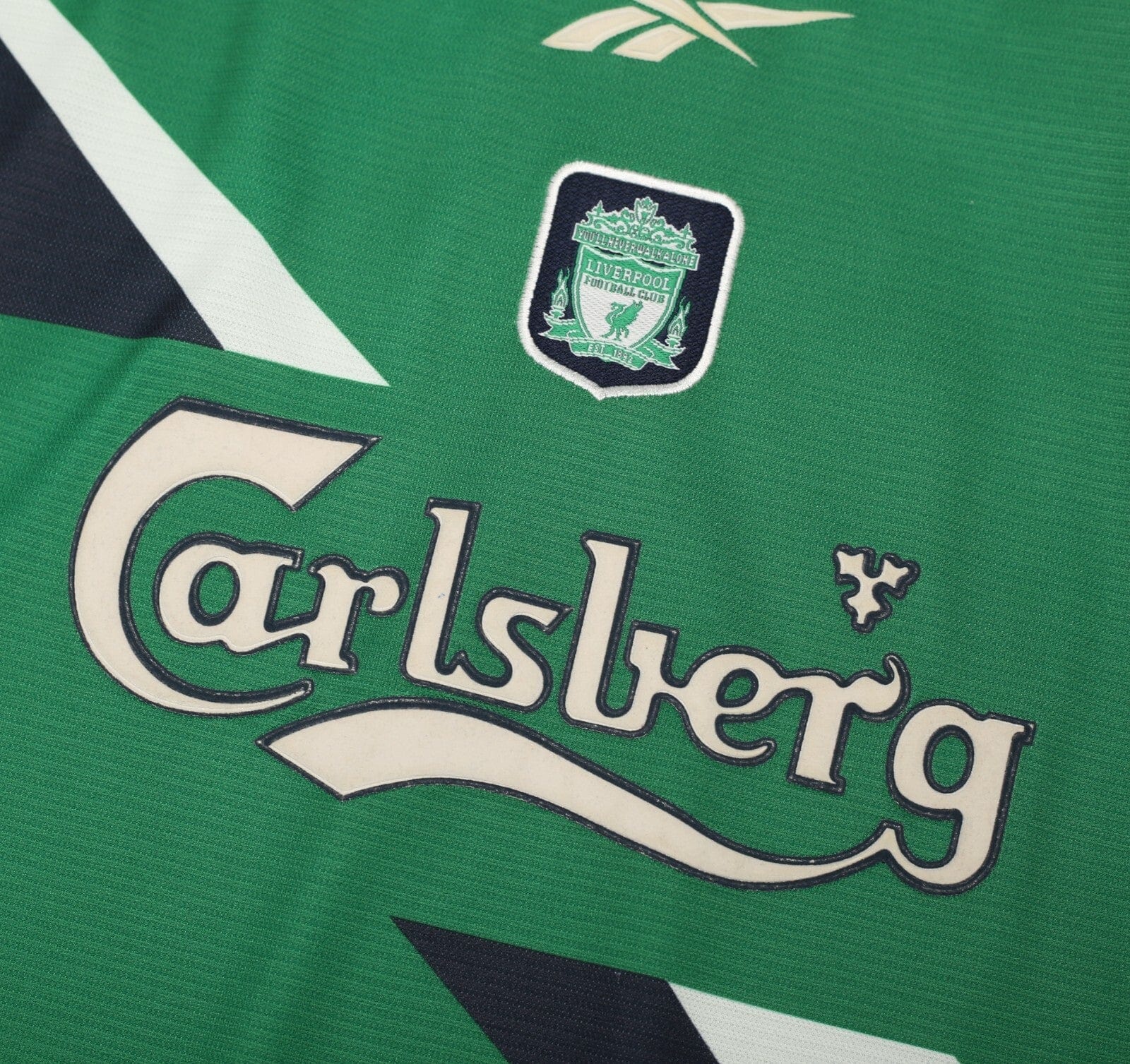 1999/00 GERRARD #28 Liverpool Vintage Reebok Away Football Shirt (S) 34/36