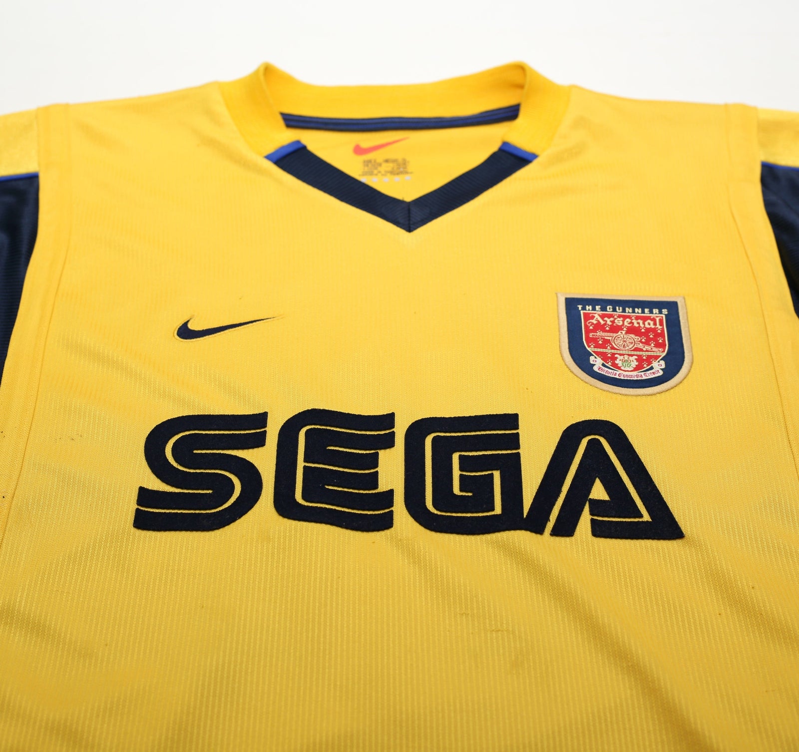 1999/00 HENRY #14 Arsenal Vintage Nike L/S Away Football Shirt (S)