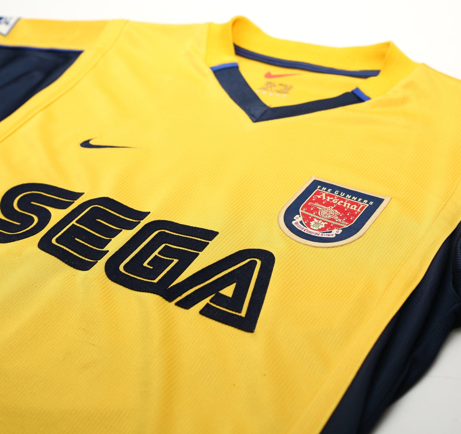 1999/00 HENRY #14 Arsenal Vintage Nike L/S Away Football Shirt (S)