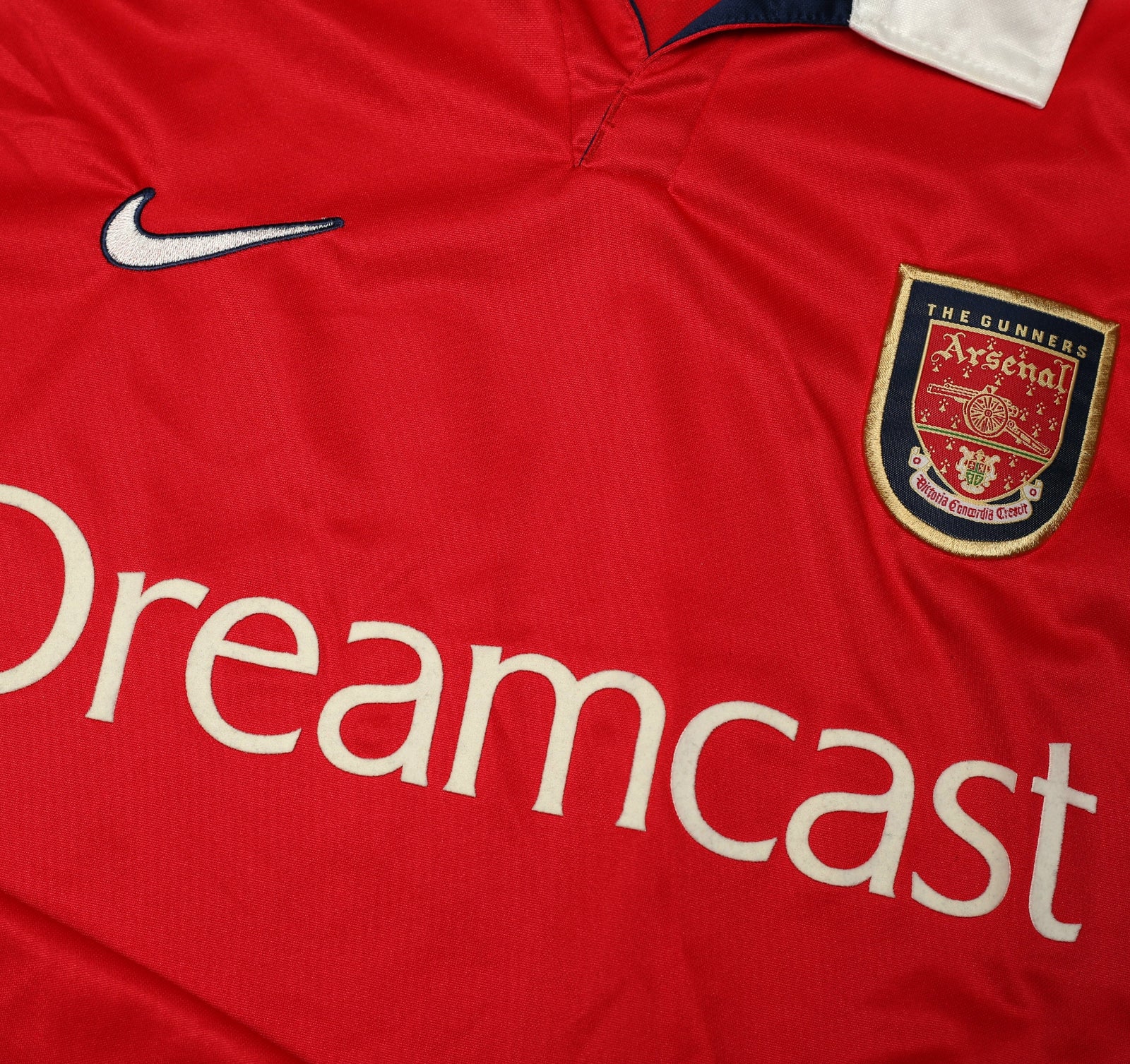 1999/00 HENRY #14 Arsenal Vintage Nike SEGA Home Football Shirt (XXL)