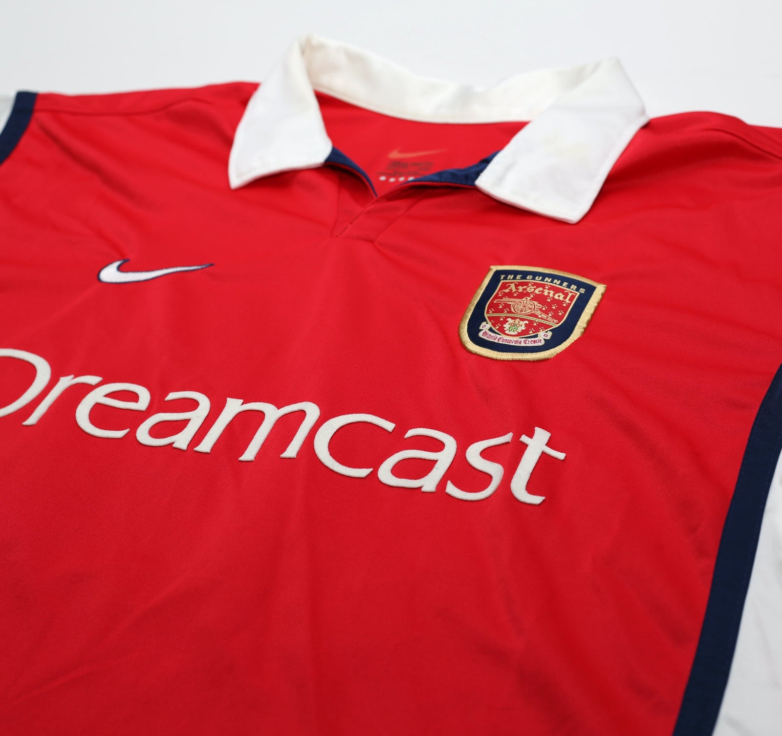 1999/00 HENRY #14 Arsenal Vintage Nike SEGA Home Football Shirt (XXL)