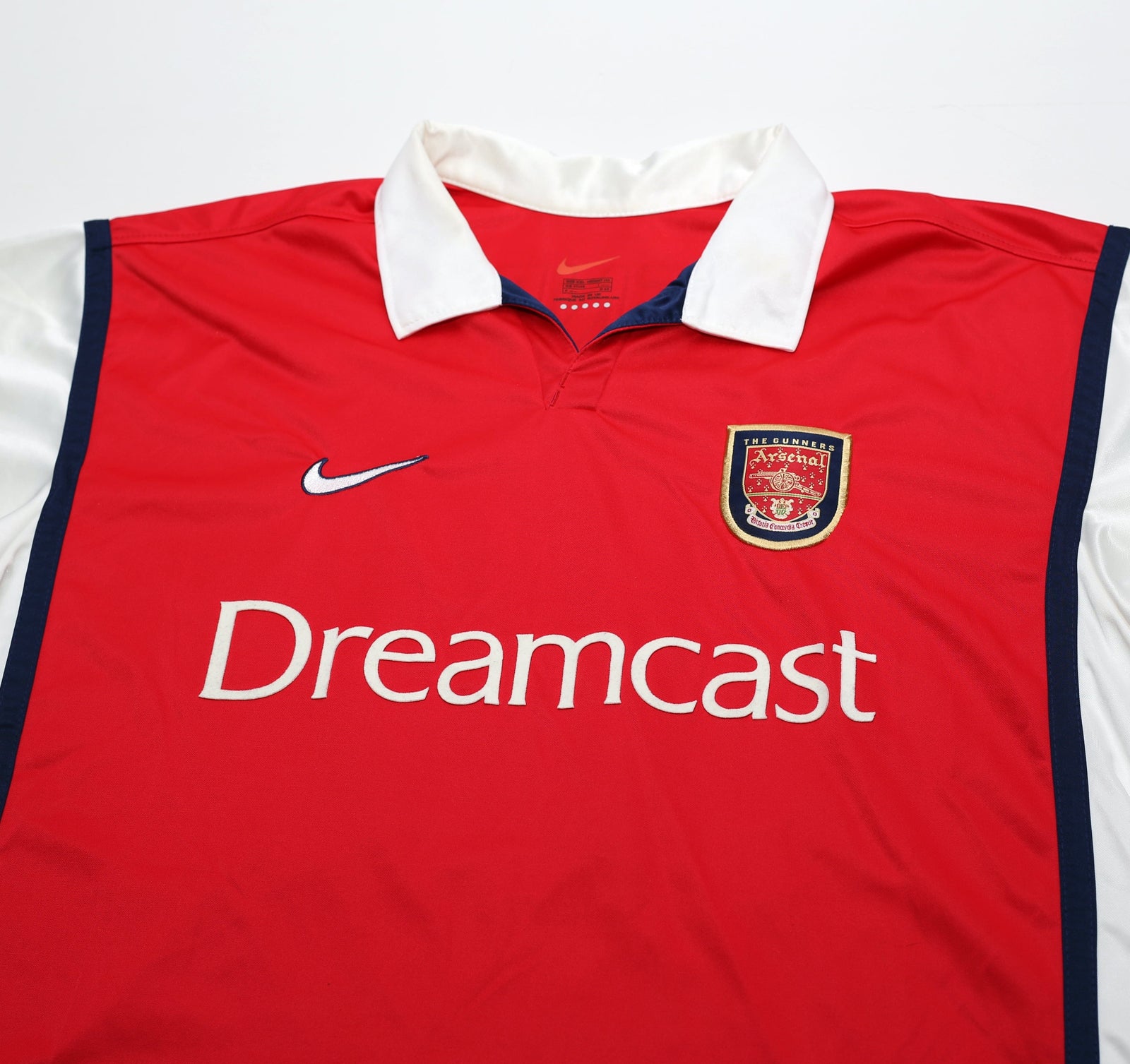 1999/00 HENRY #14 Arsenal Vintage Nike SEGA Home Football Shirt (XXL)