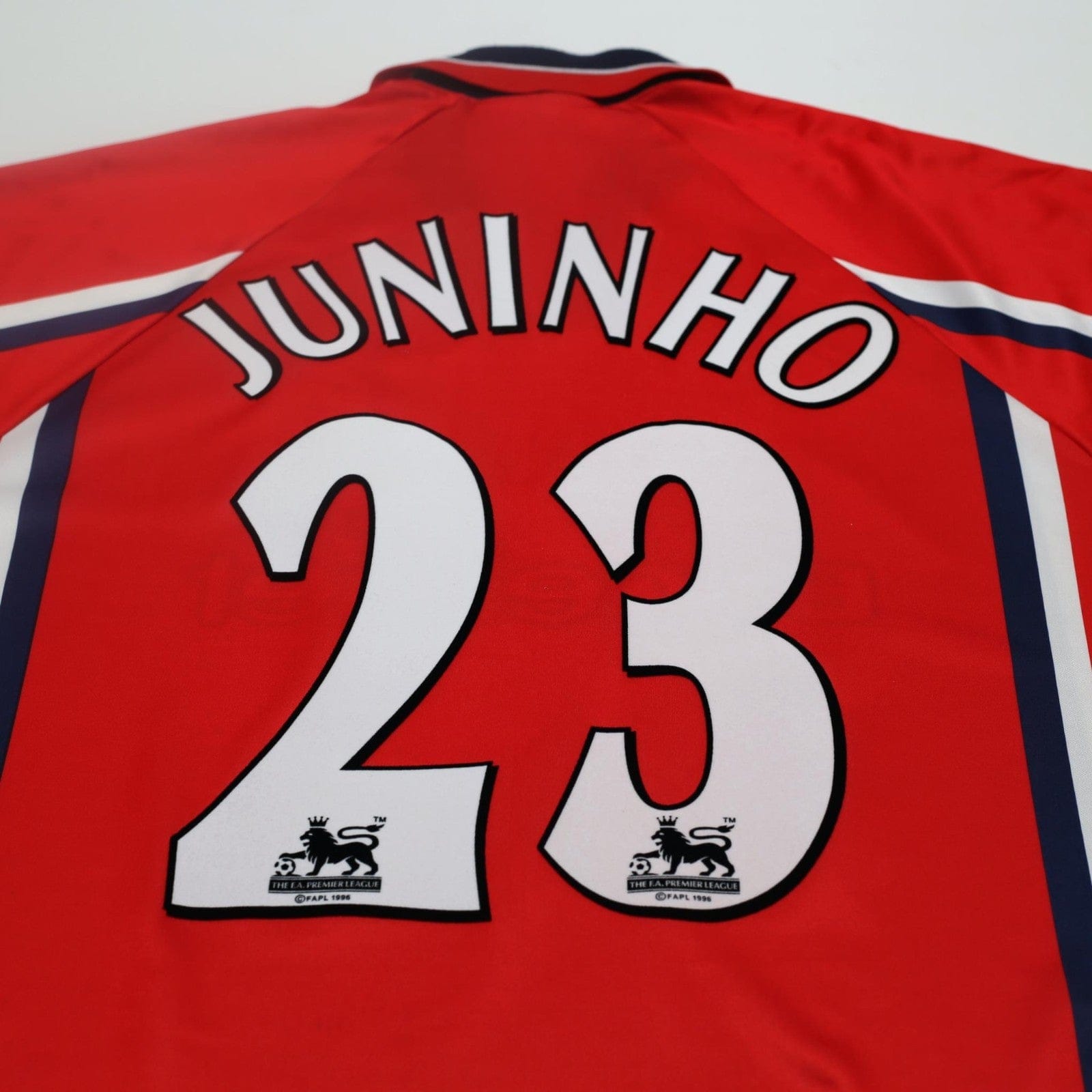 1999/00 Juninho #23 Middlesbrough Vintage Errea Home Football Shirt (M)