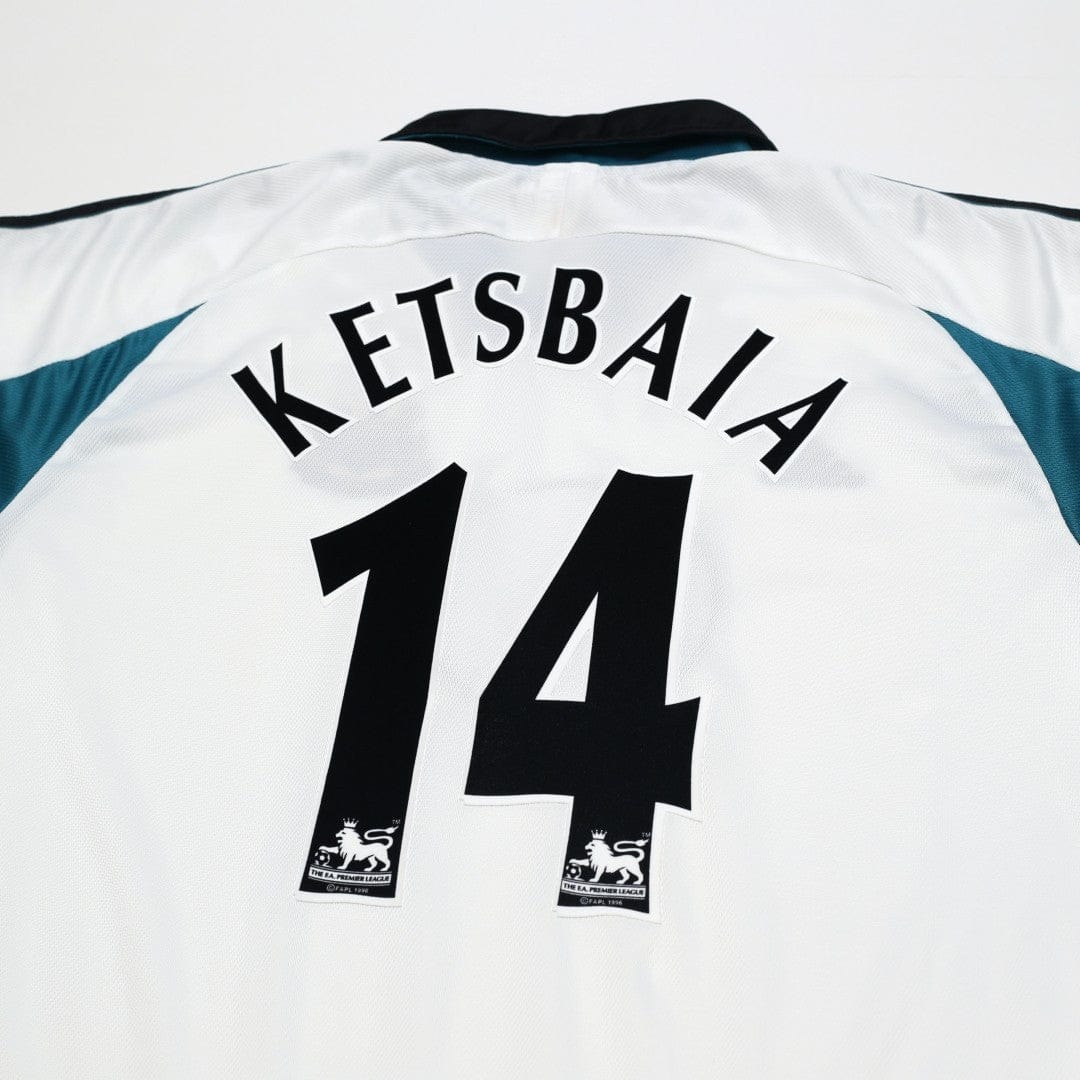 1999/00 Ketsbaia #14 Newcastle United Vintage adidas Away Football Shirt (XL)