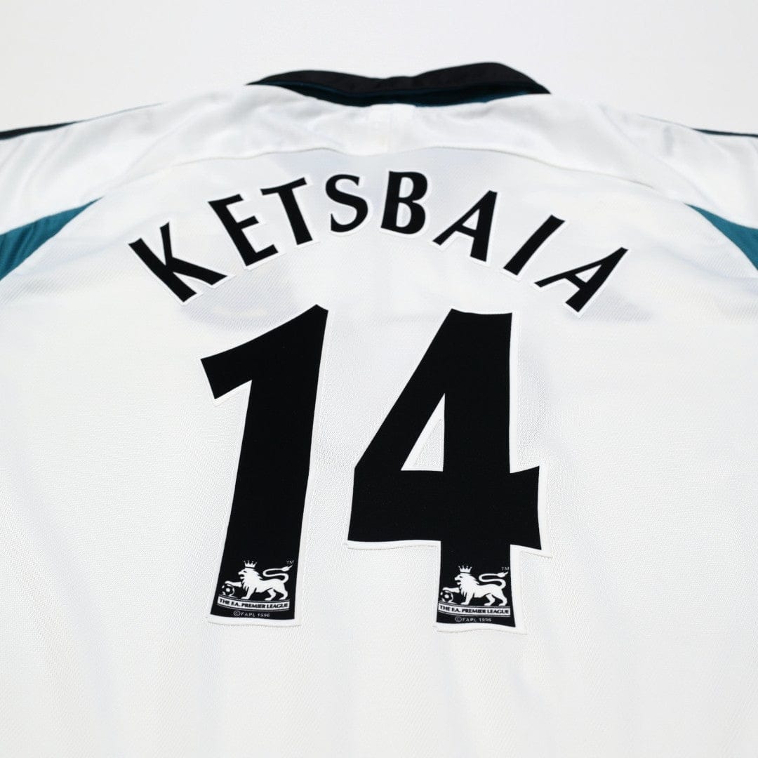 1999/00 Ketsbaia #14 Newcastle United Vintage adidas Away Football Shirt (XL)