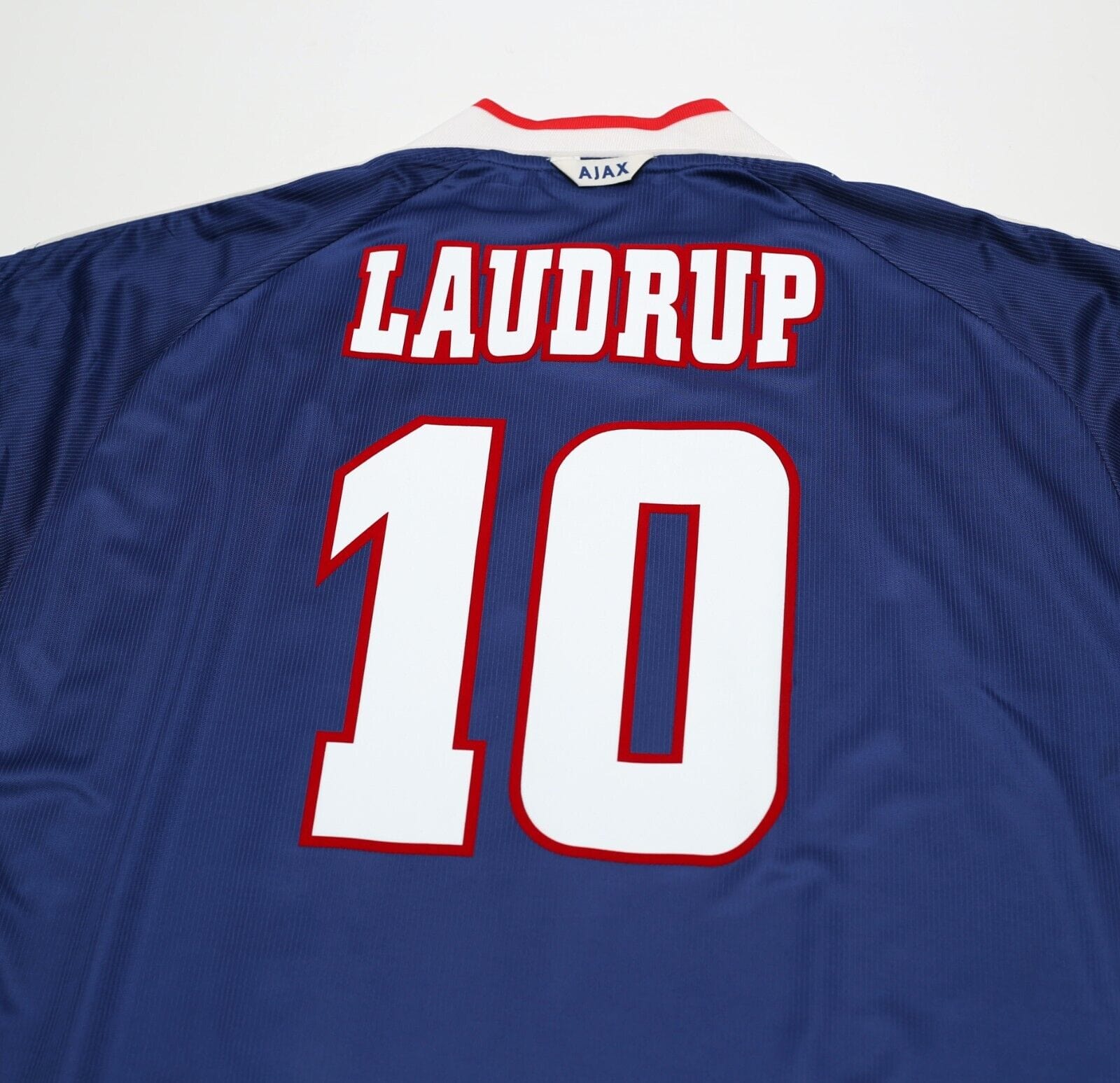1999/00 LAUDRUP #10 Ajax Vintage Umbro Away Football Shirt Jersey (L)