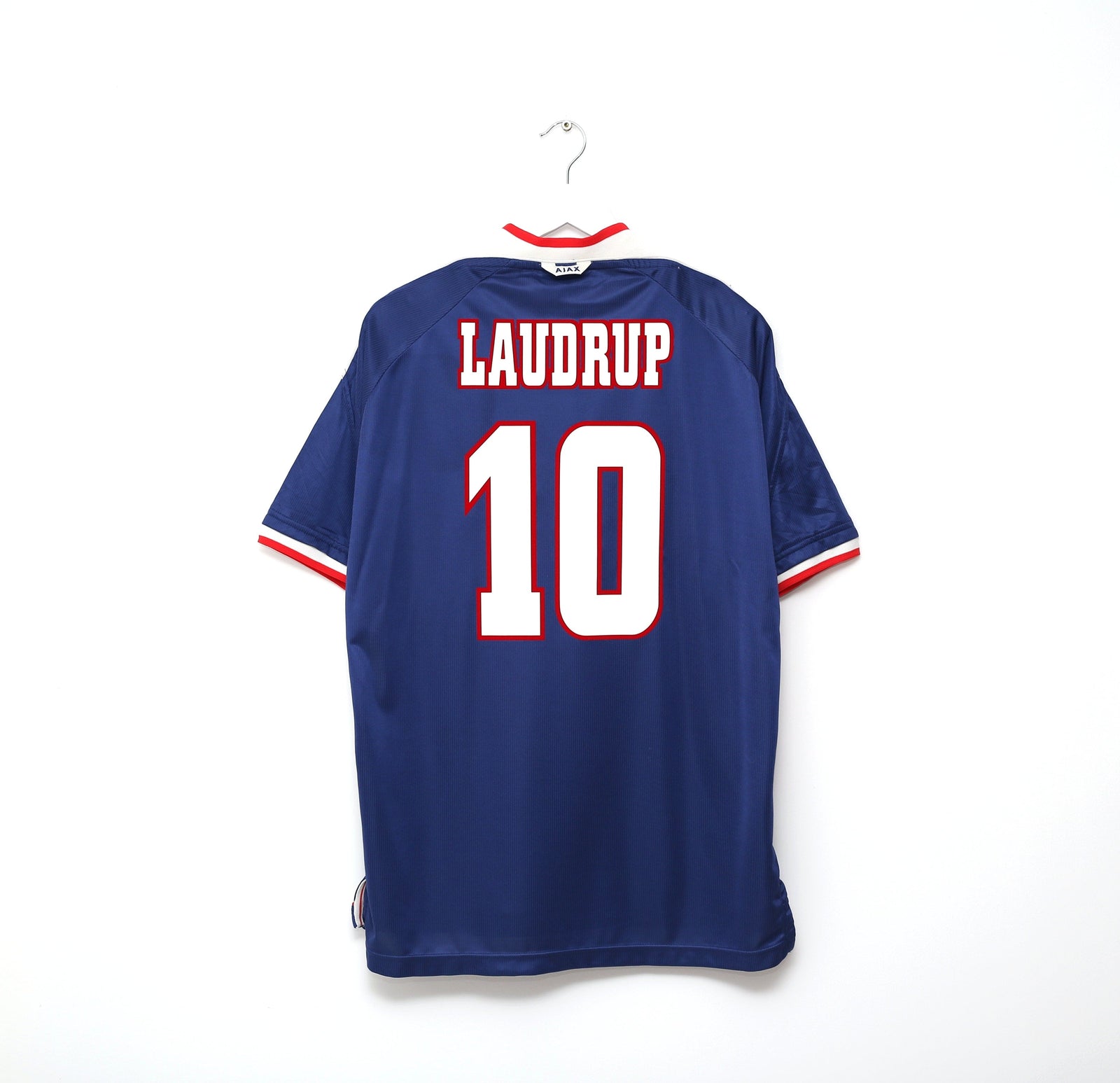 1999/00 LAUDRUP #10 Ajax Vintage Umbro Away Football Shirt Jersey (L)