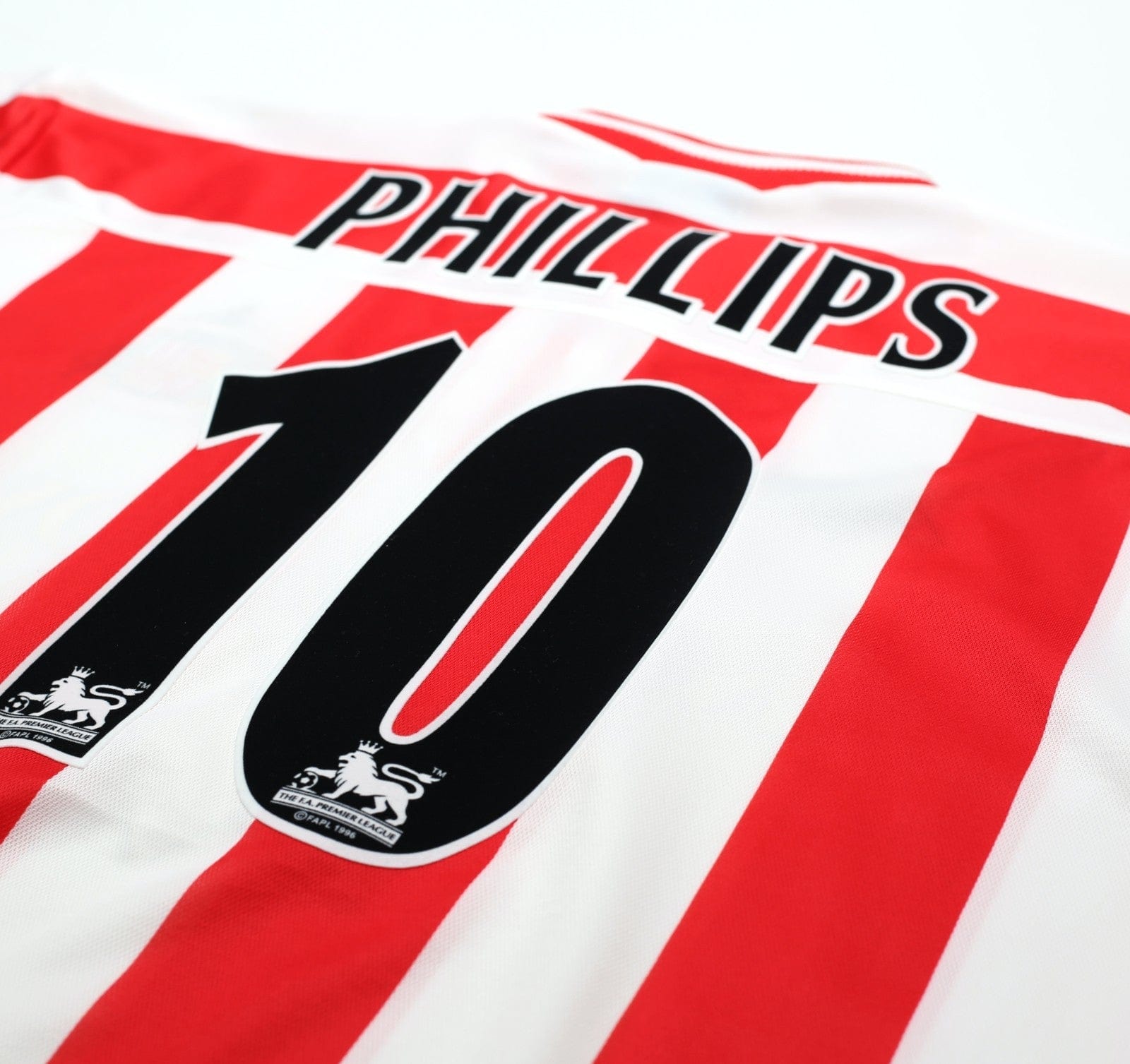 1999/00 PHILLIPS #10 Sunderland Vintage Asics Home Football Shirt (XXL)