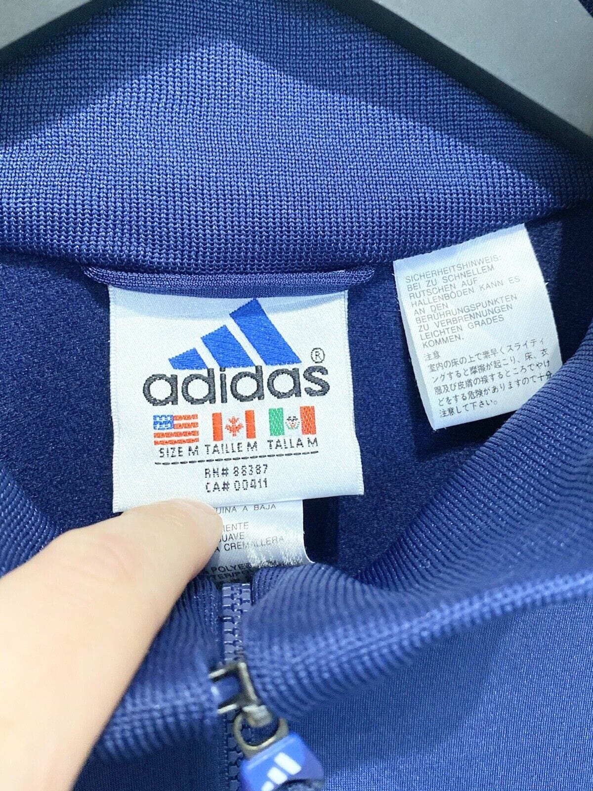 1999/00 REAL MADRID Vintage adidas Football Jacket Track Top (M) Raul Carlos Era