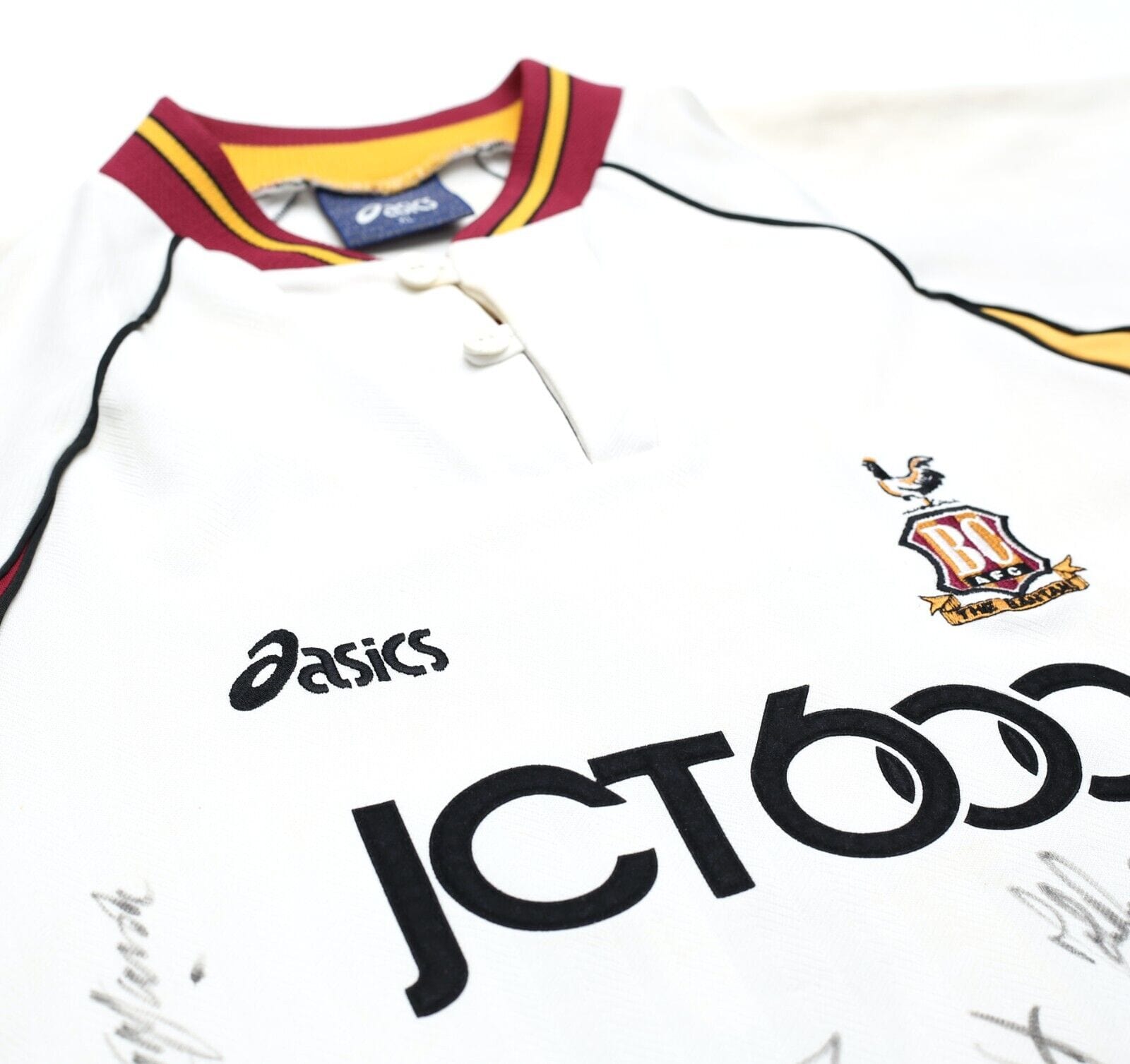 1999/00 REDFEARN #26 Bradford City Asics Away LS Football Shirt (XL) Matchworn