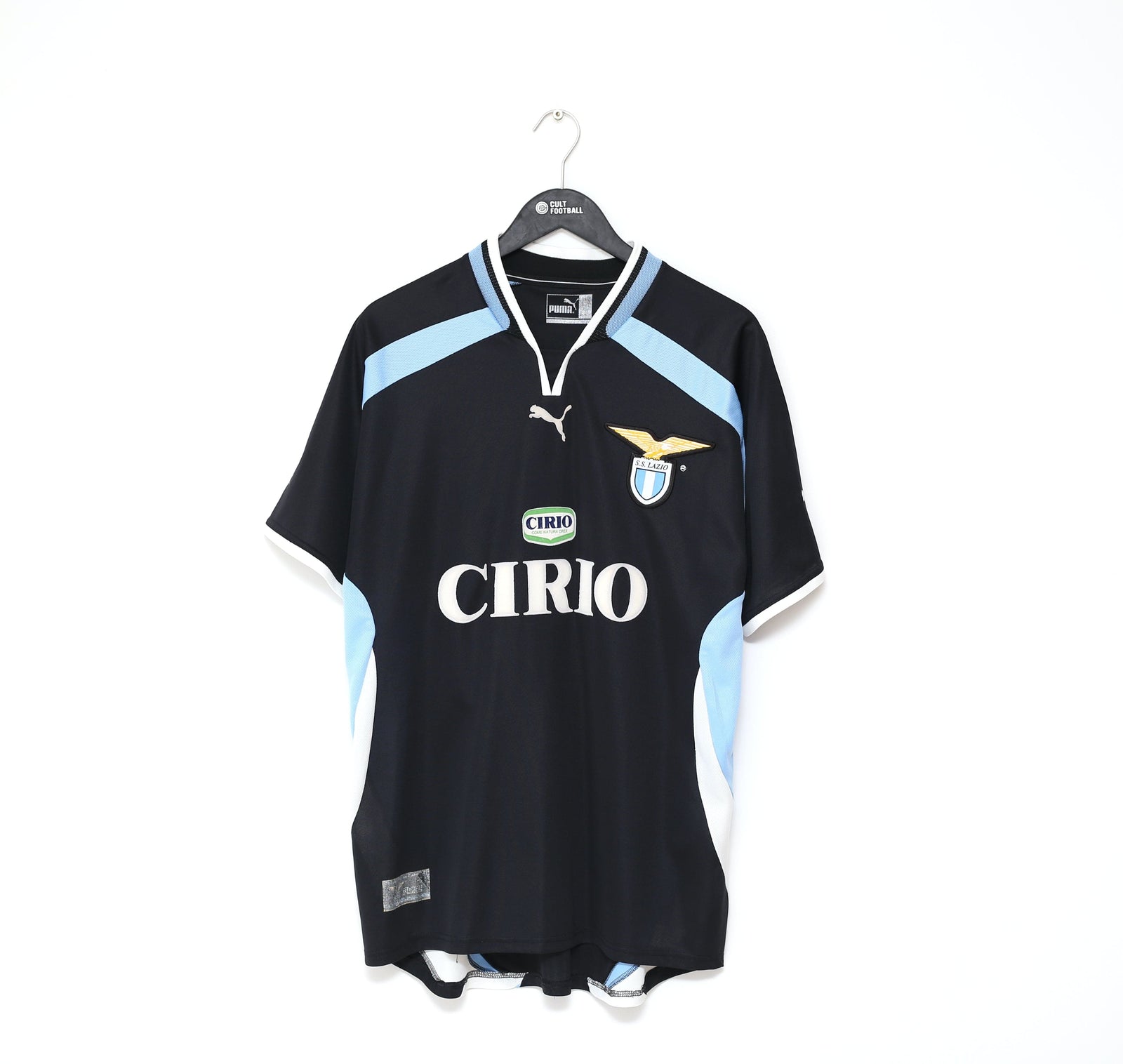1999/00 SALAS #9 Lazio Vintage Puma Away Football Shirt Jersey (L) Chile