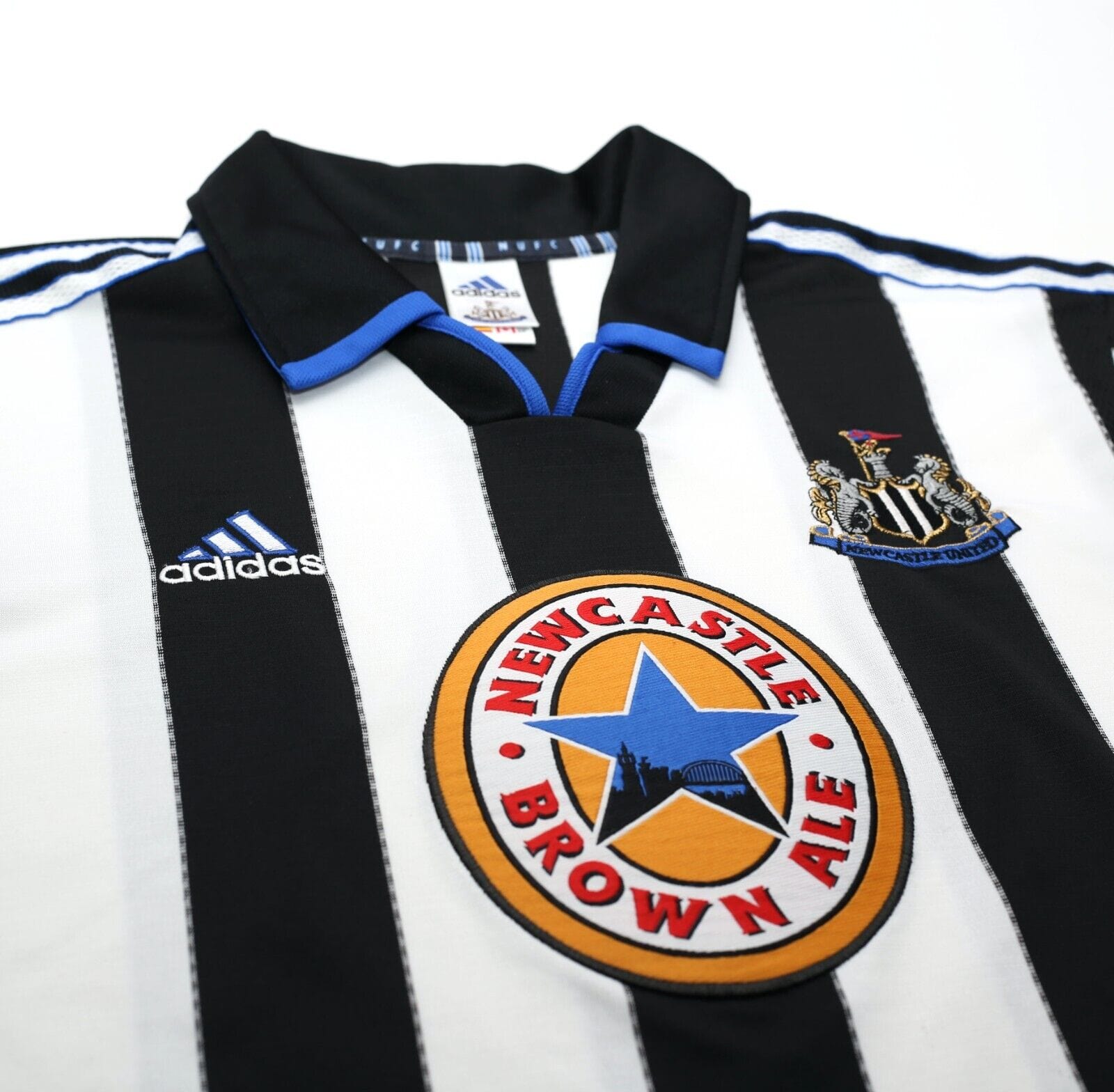 1999/00 SHEARER #9 Newcastle United Vintage adidas Football Shirt (S)