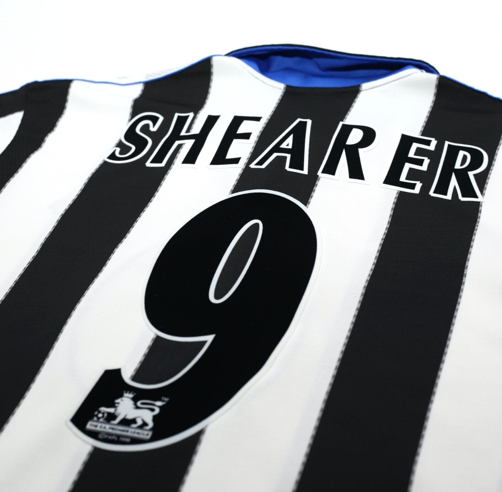 1999/00 SHEARER #9 Newcastle United Vintage adidas Football Shirt (S)