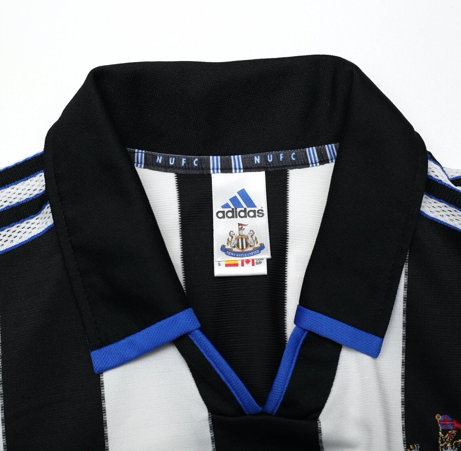 1999/00 SHEARER #9 Newcastle United Vintage adidas Football Shirt (S)