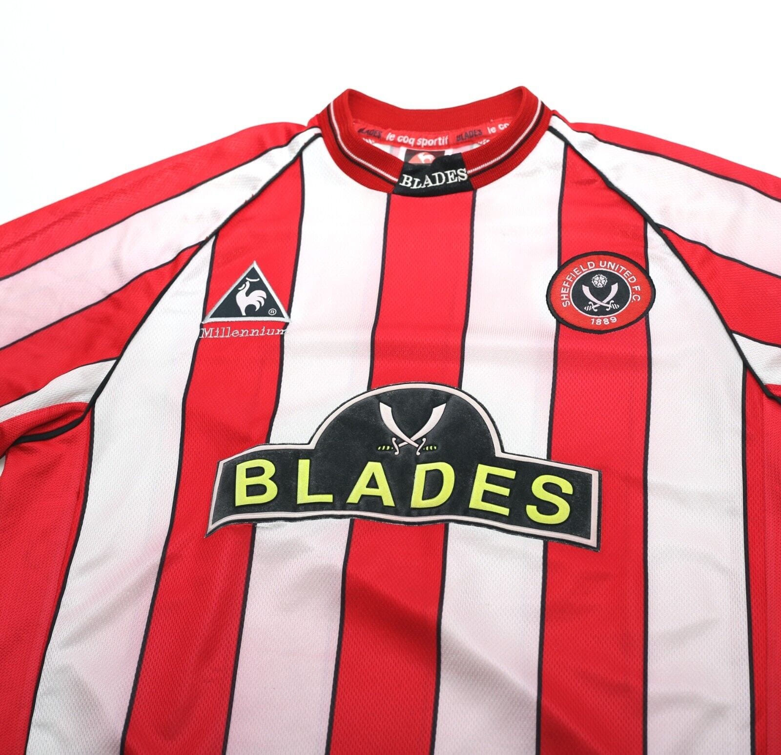 1999/00 SHEFFIELD UNITED Vintage le coq sportif Football Home Shirt (S/M)