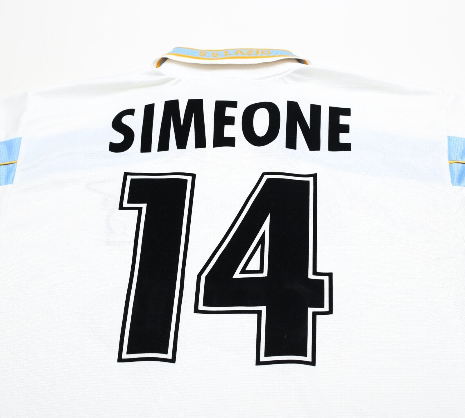 1999/00 SIMEONE #14 Lazio Vintage PUMA Centenary Home Football Shirt (L)