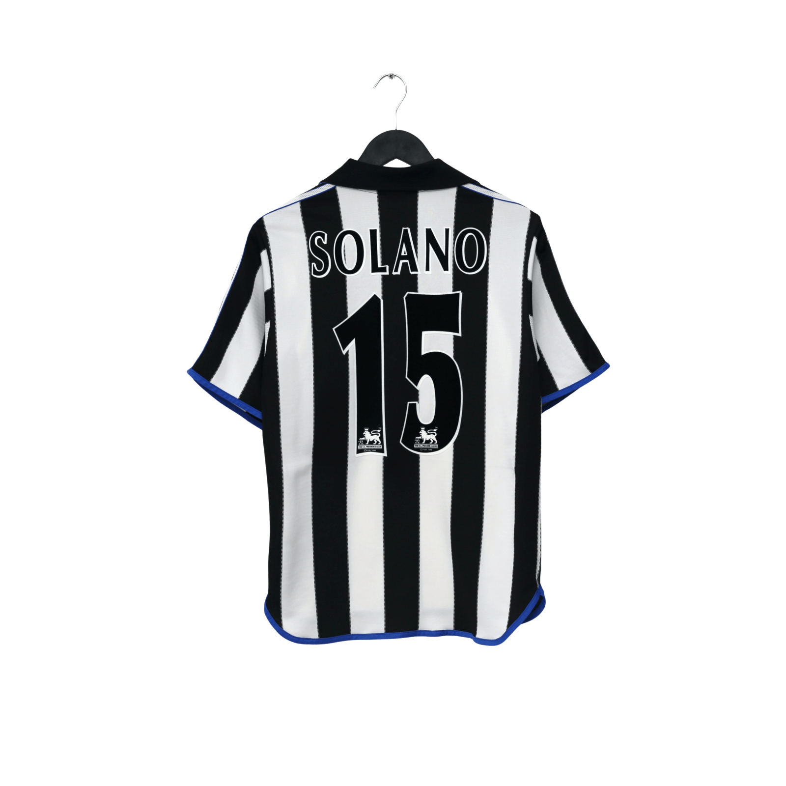1999/00 Solano #9 Newcastle United Vintage adidas Home Football Shirt (S)