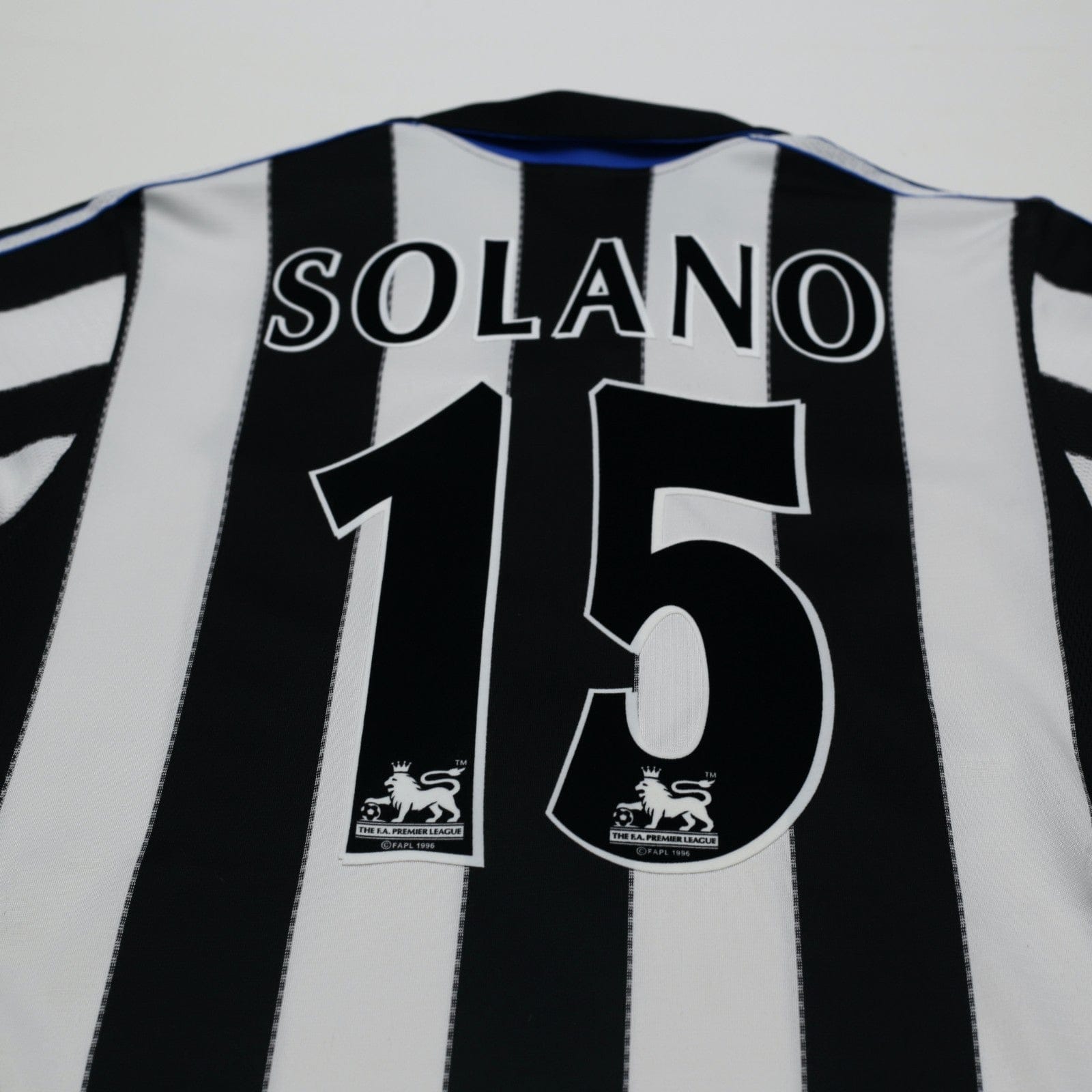 1999/00 Solano #9 Newcastle United Vintage adidas Home Football Shirt (S)