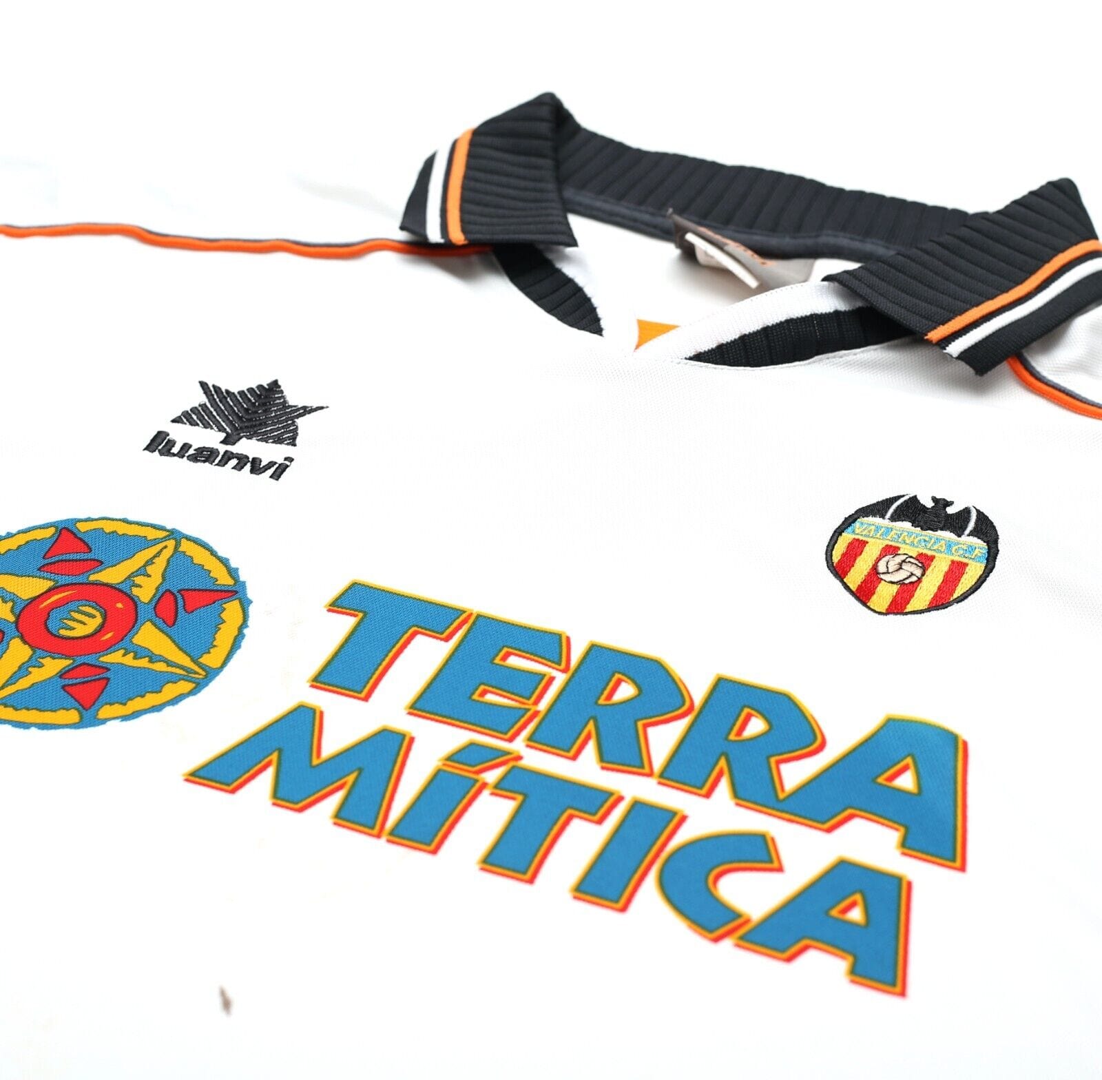 1999/00 VALENCIA Vintage Luanvi Home Football Shirt Jersey (S/M)