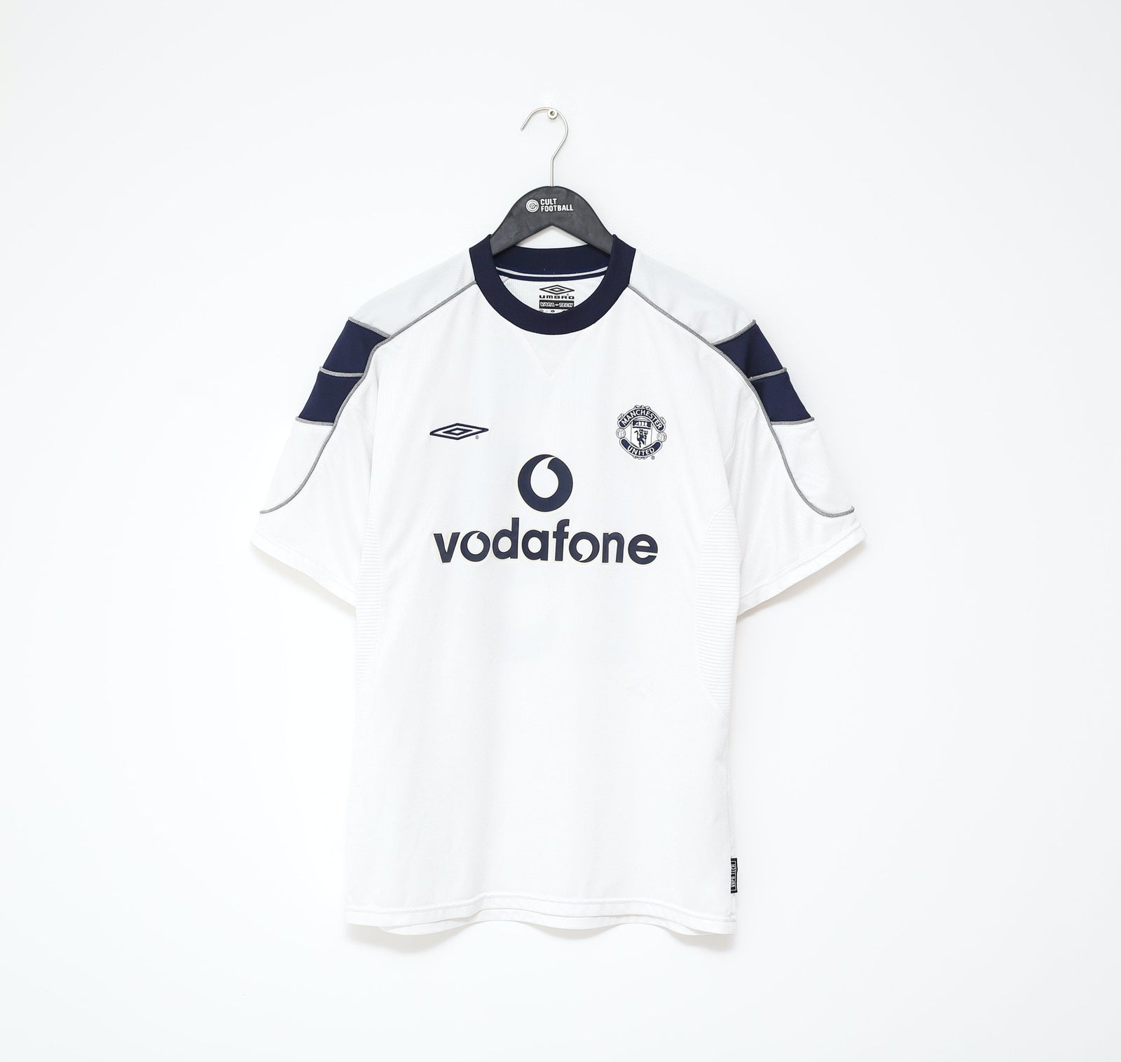 1999/00 YORKE #19 Manchester United Vintage Umbro UCL Football Shirt (L)